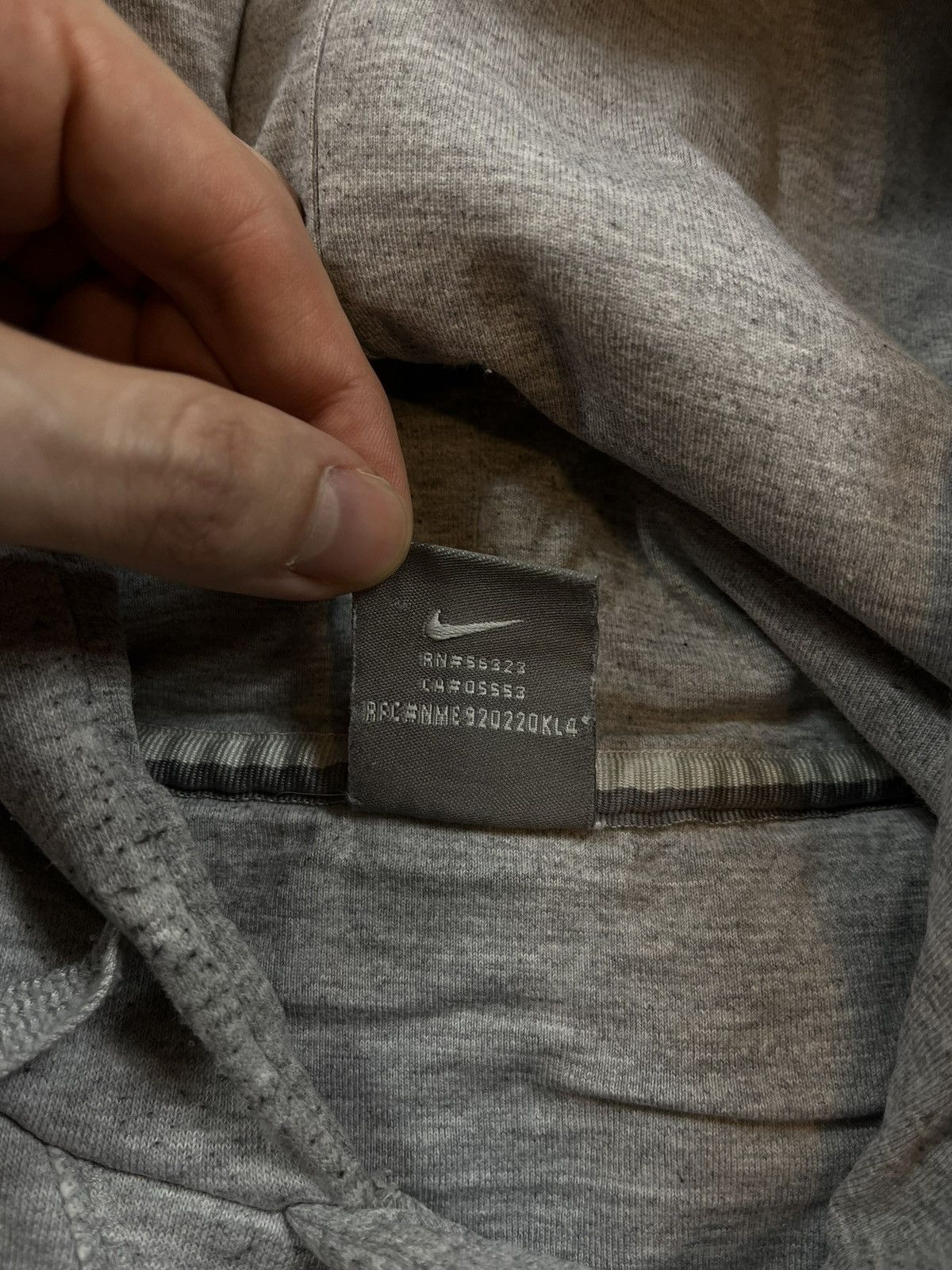 Nike × Vintage 90s Nike Swoosh Vintage Y2K Oversized Pullover Retro Hoodie Size US XL / EU 56 / 4 - 4 Thumbnail