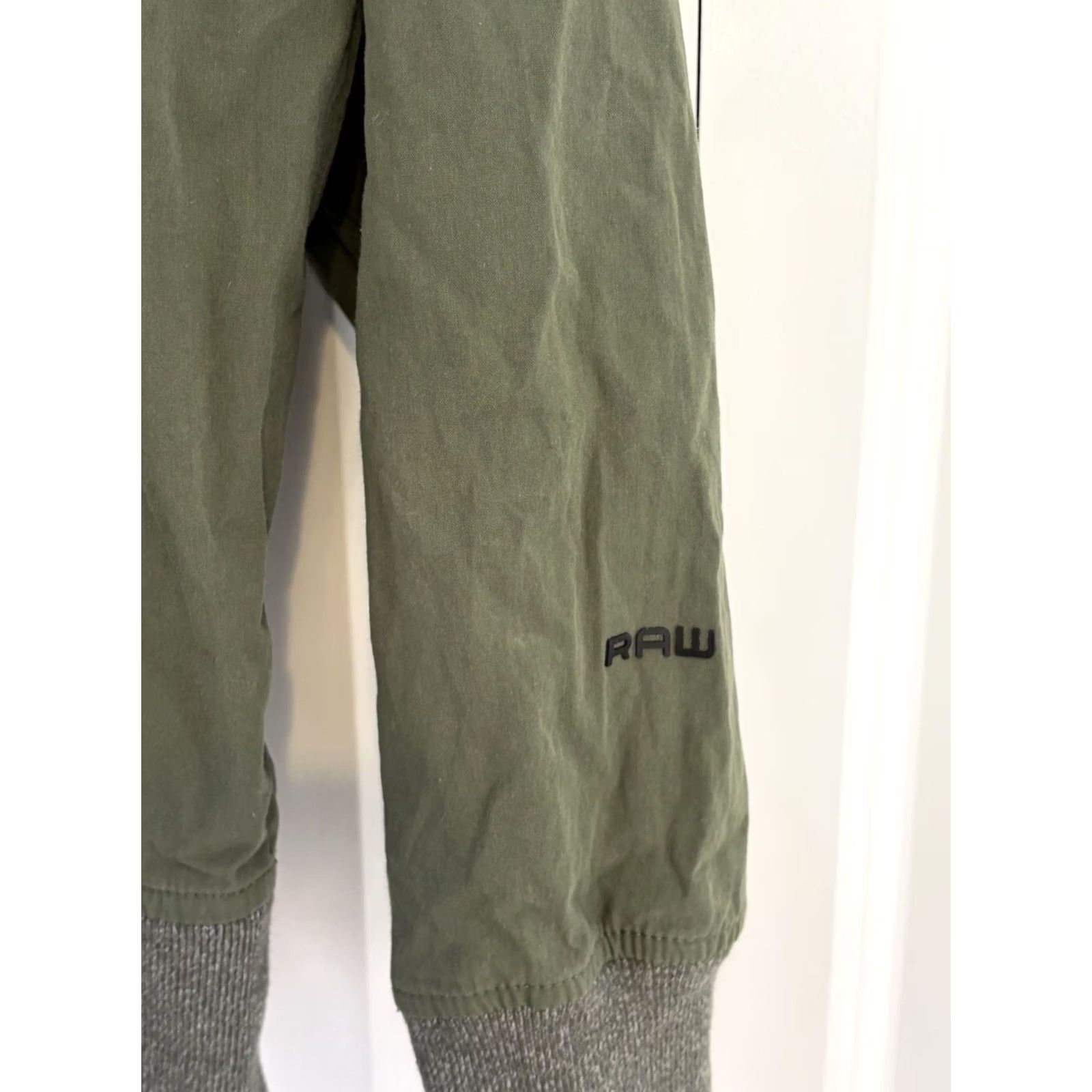 Vintage VINTAGE? No. Mens G-Star RAW Hoodie Knit Pullover Hooded Green Large Logo Regular Size US L / EU 52-54 / 3 - 5 Thumbnail