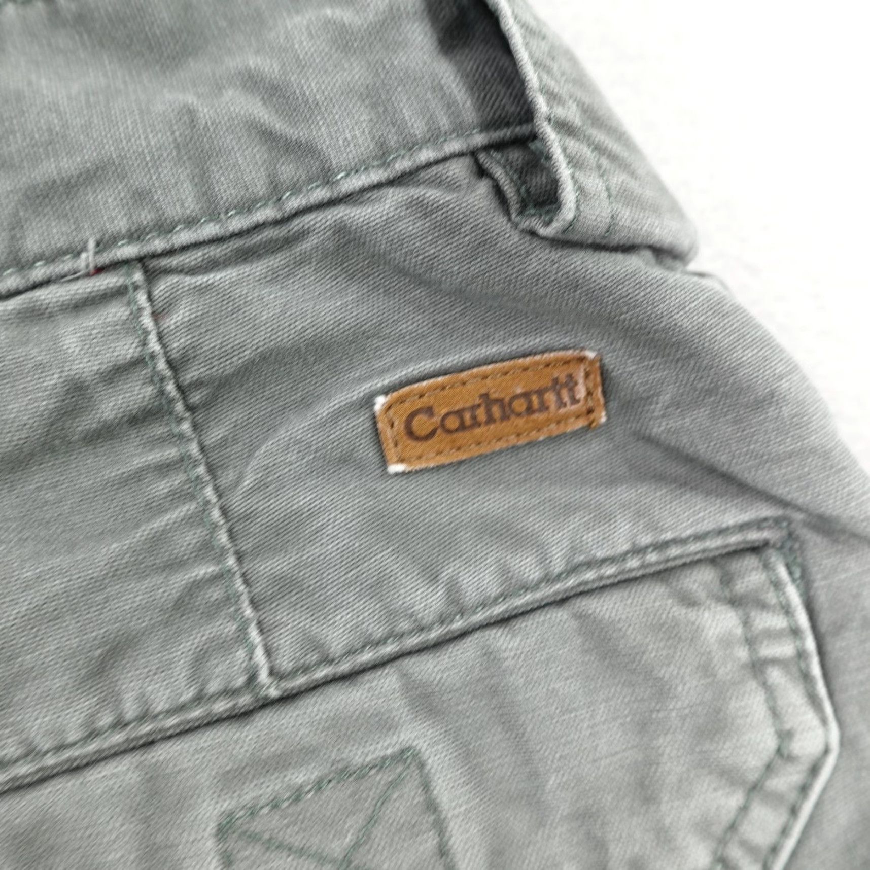 Carhartt VINTAGE Carhartt Shorts Mens Large Gray Cargo Work Utility Canvas Heavy Duty ^ Size US 34 / EU 50 - 7 Thumbnail