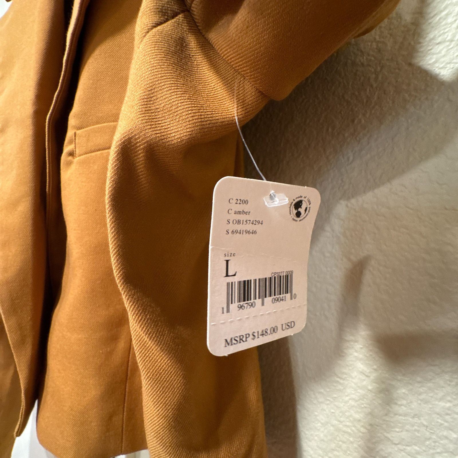 Free People Free People Block Party Crop Blazer Amber Large NWT Size L / US 10 / IT 46 - 2 Thumbnail