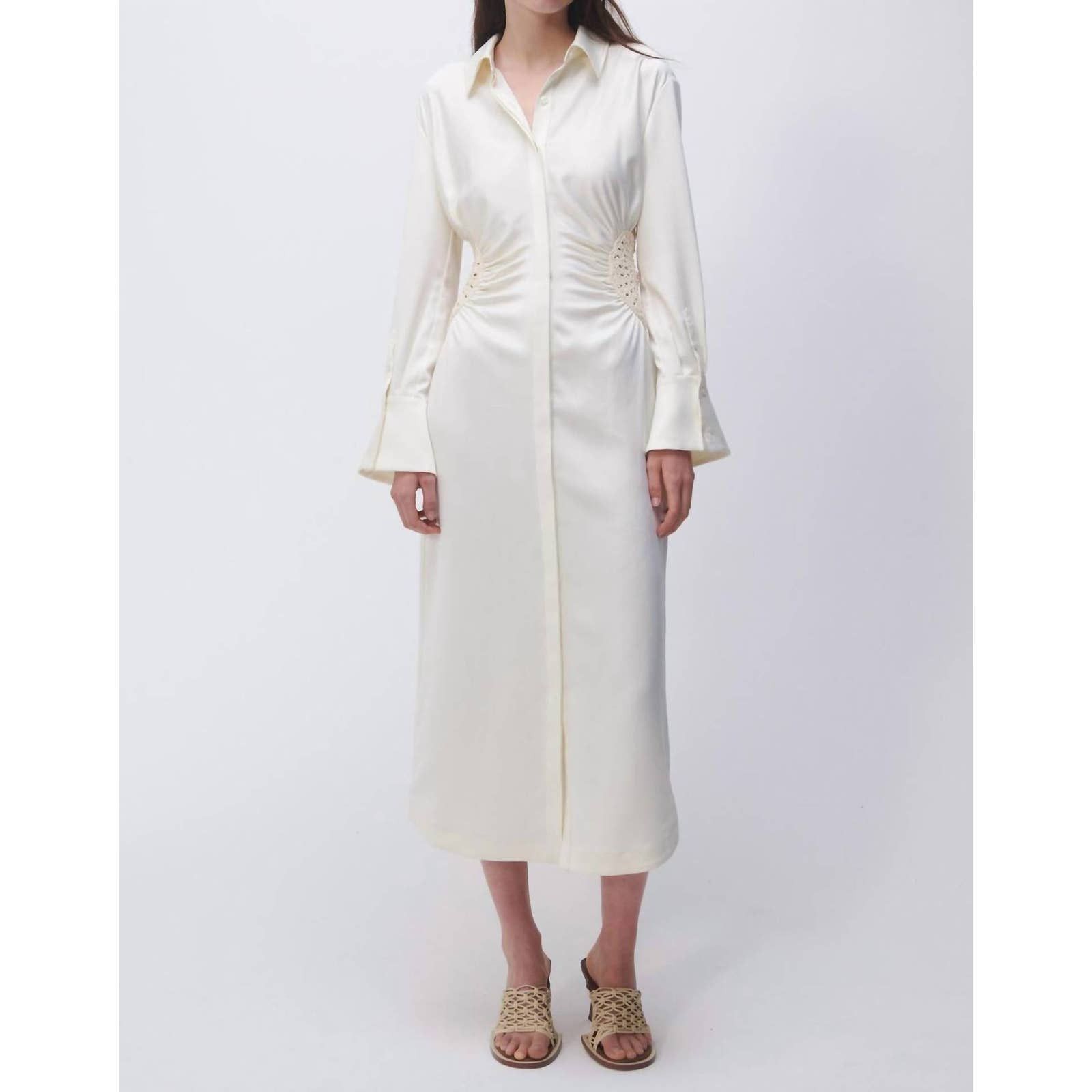 Jonathan Simkhai Rhoda Fossil Crochet Dress In Natural Grailed