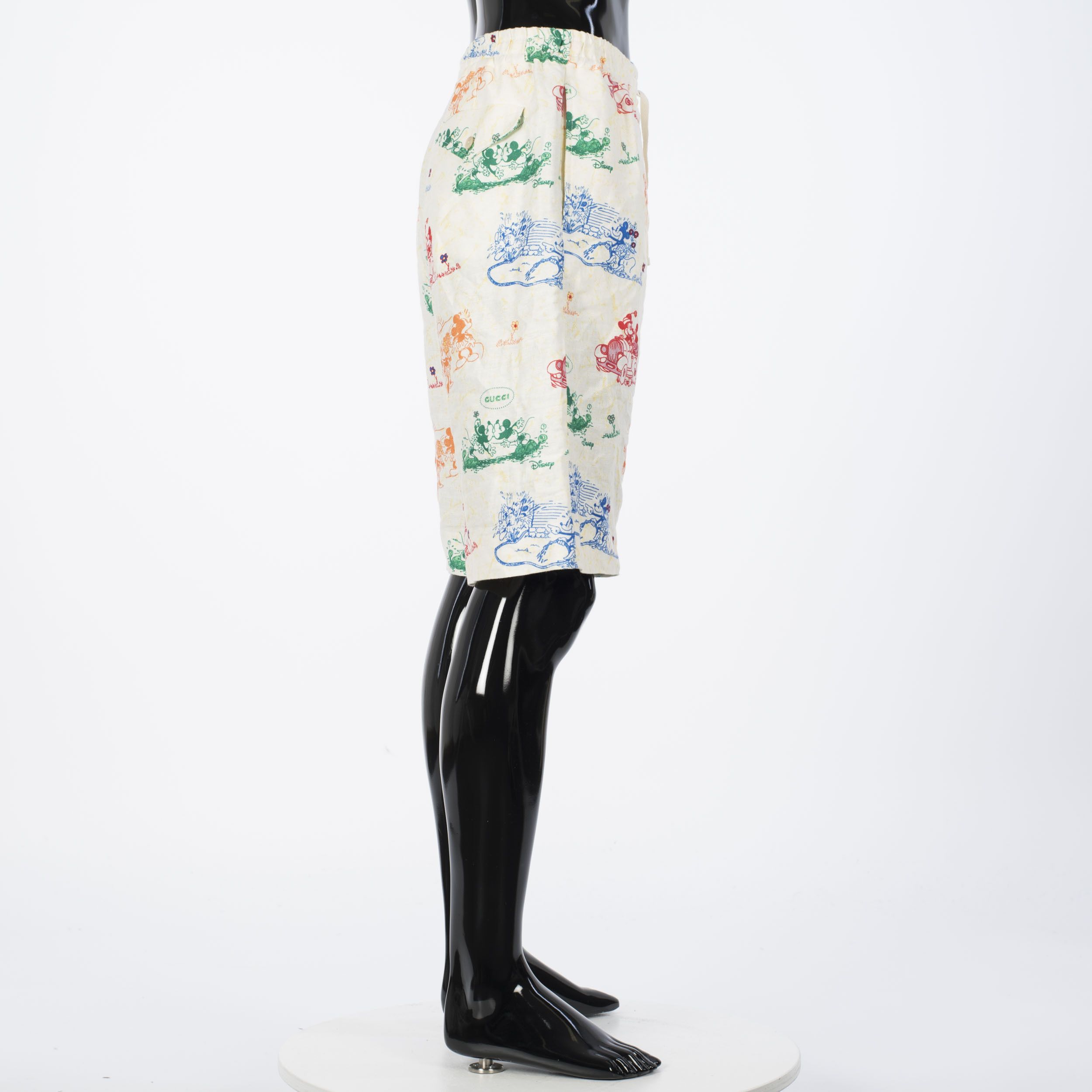 Gucci x Disney Ivory Linen Shorts Size US 32 / EU 48 - 7 Thumbnail