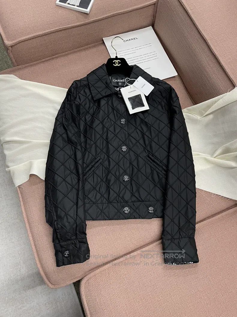 Chanel Chanel 25M Black Silk Diamond Lapel Jacket Size XS / US 0-2 / IT 36-38 - 1 Thumbnail
