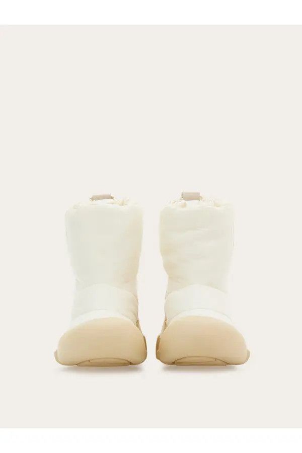 Salvatore Ferragamo o1y0326 Ankle Boots in Ivory/Beige Size US 10.5 / IT 40.5 - 2 Thumbnail