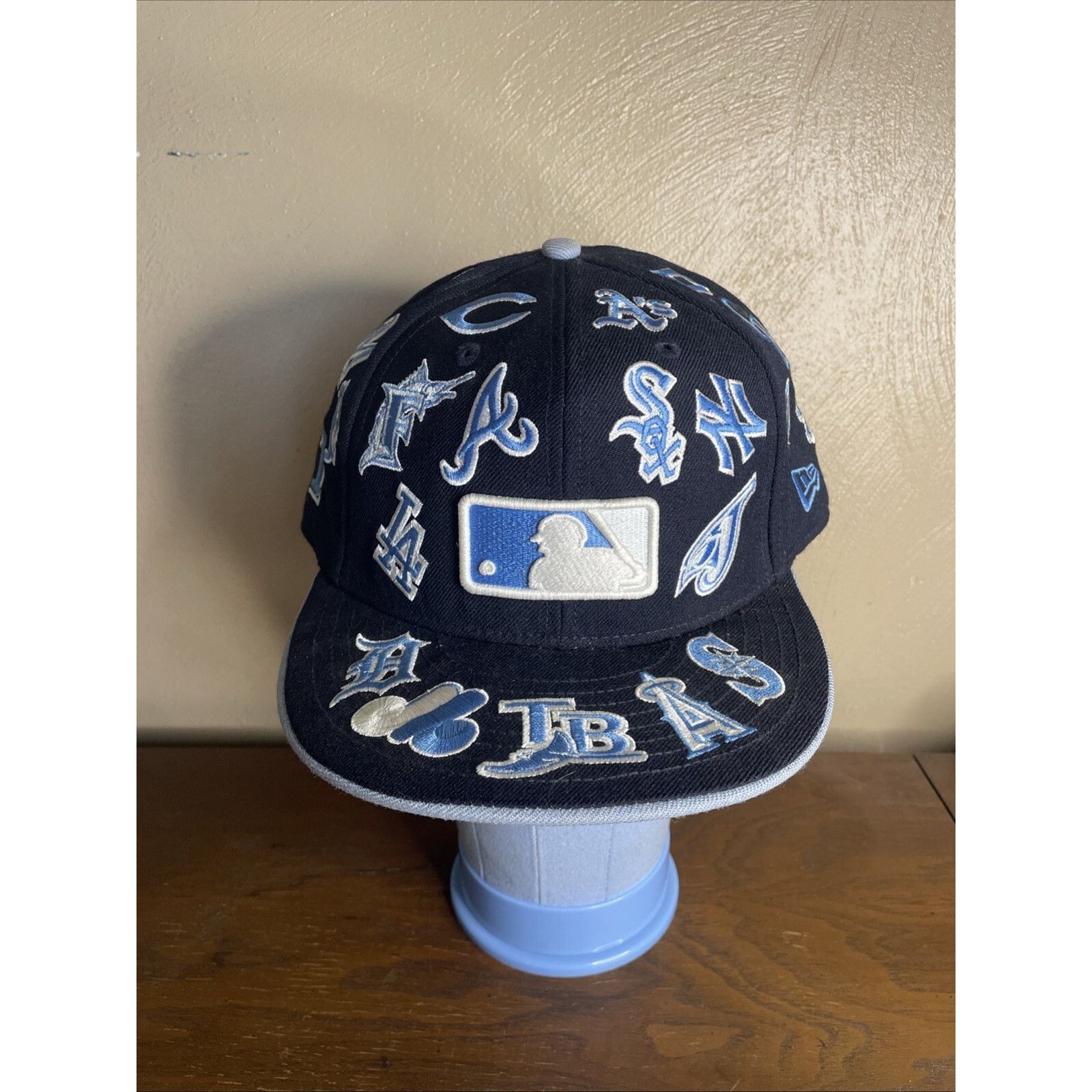 New Era MLB All Over Logos New Era Teams Cap Hat 7 3/4 Size ONE SIZE - 2 Thumbnail