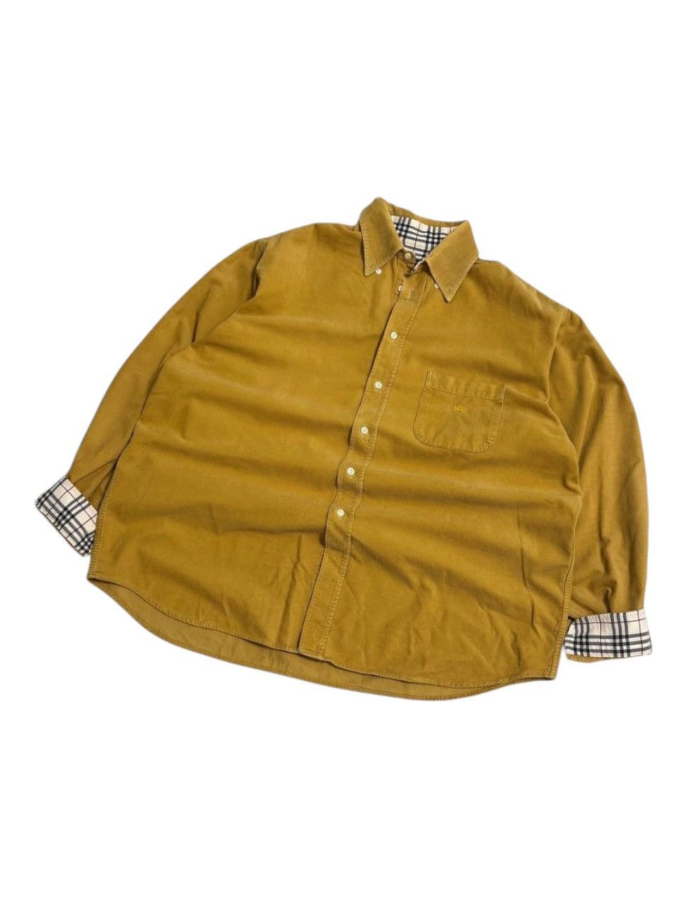 Burberry Burberry Corduroy Button Up Shirt Size US L / EU 52-54 / 3 - 3 Thumbnail