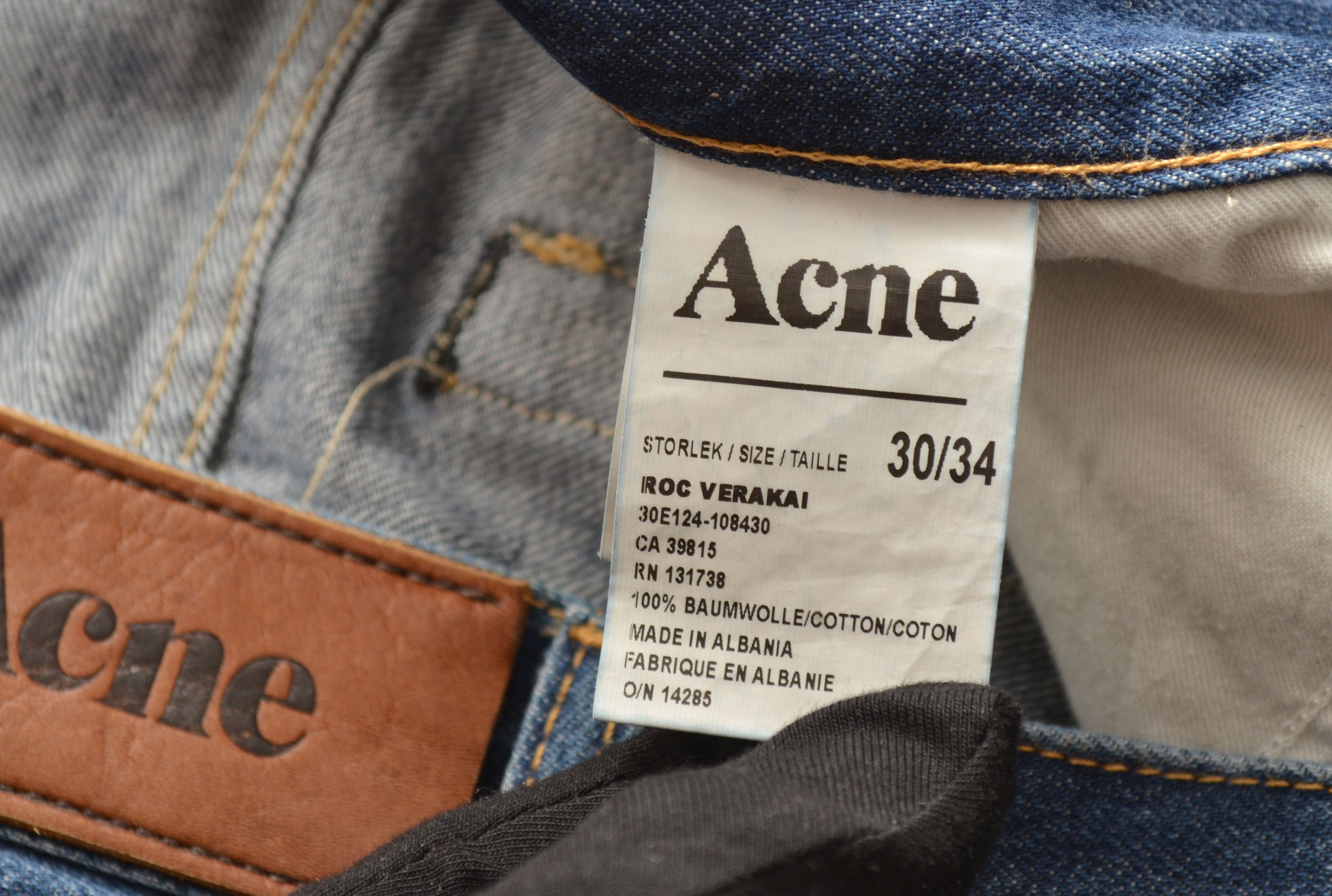 Acne Studios Acne Studios Roc Verakai Blue Denim Jeans Size W30 L34 Size US 30 / EU 46 - 10 Thumbnail