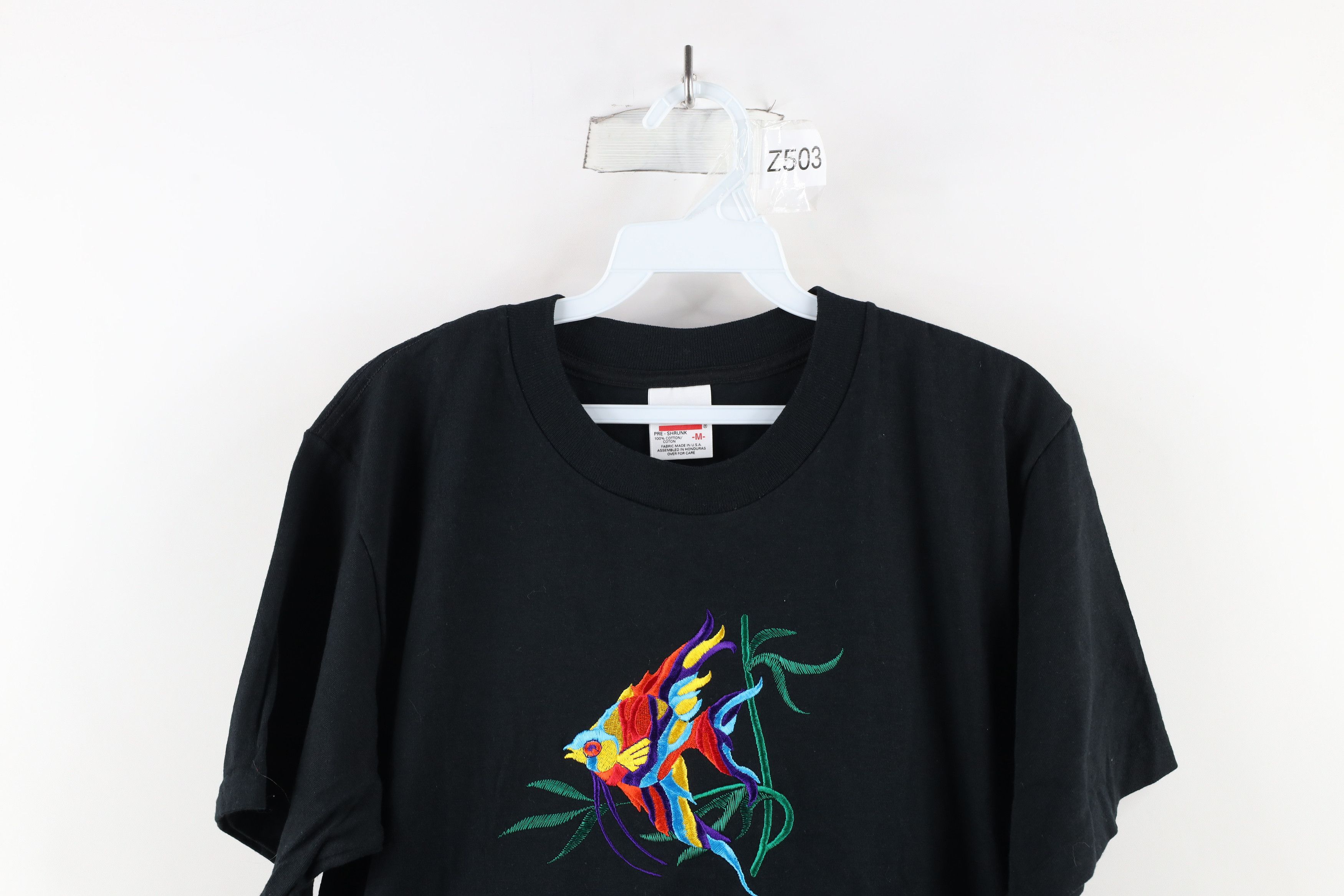 Vintage Vintage 90s Out St John Virgin Islands Rainbow Fish T-Shirt Size US M / EU 48-50 / 2 - 2 Thumbnail