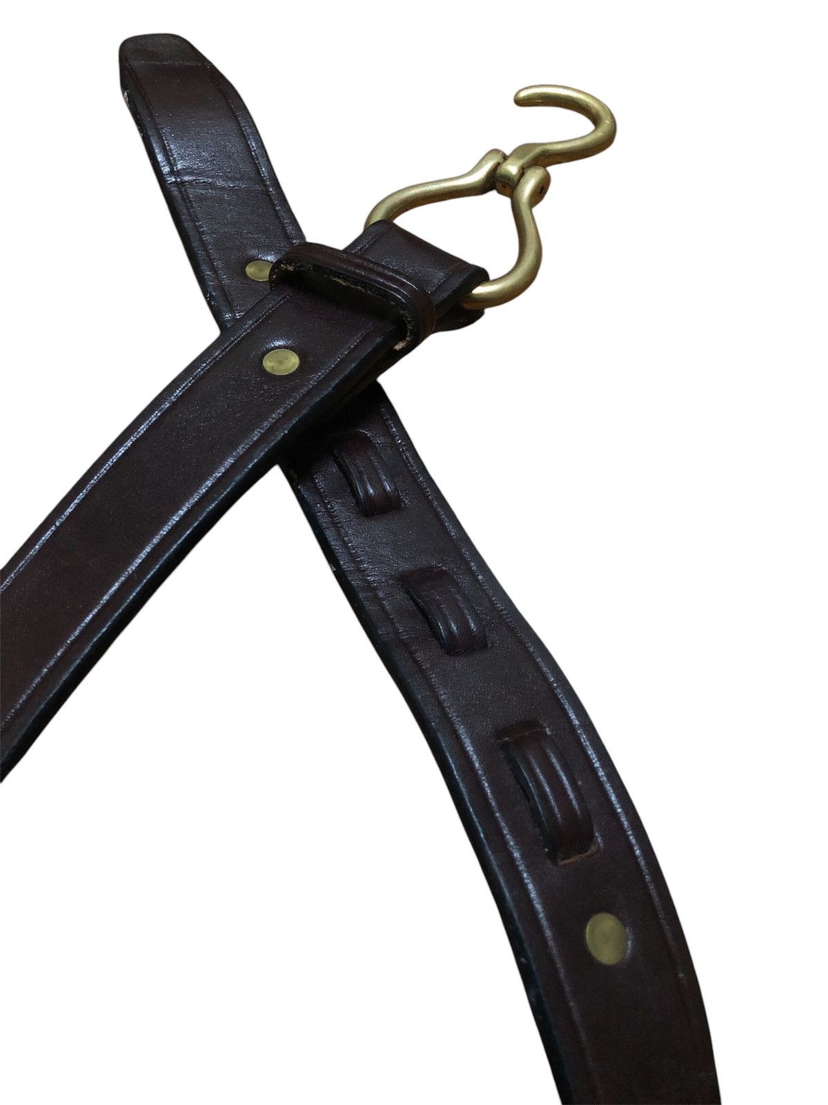 Designer × Leather × Vintage VINTAGE TORY ENGLISH BRIDLE LEATHER BELT Size 30 - 9 Thumbnail