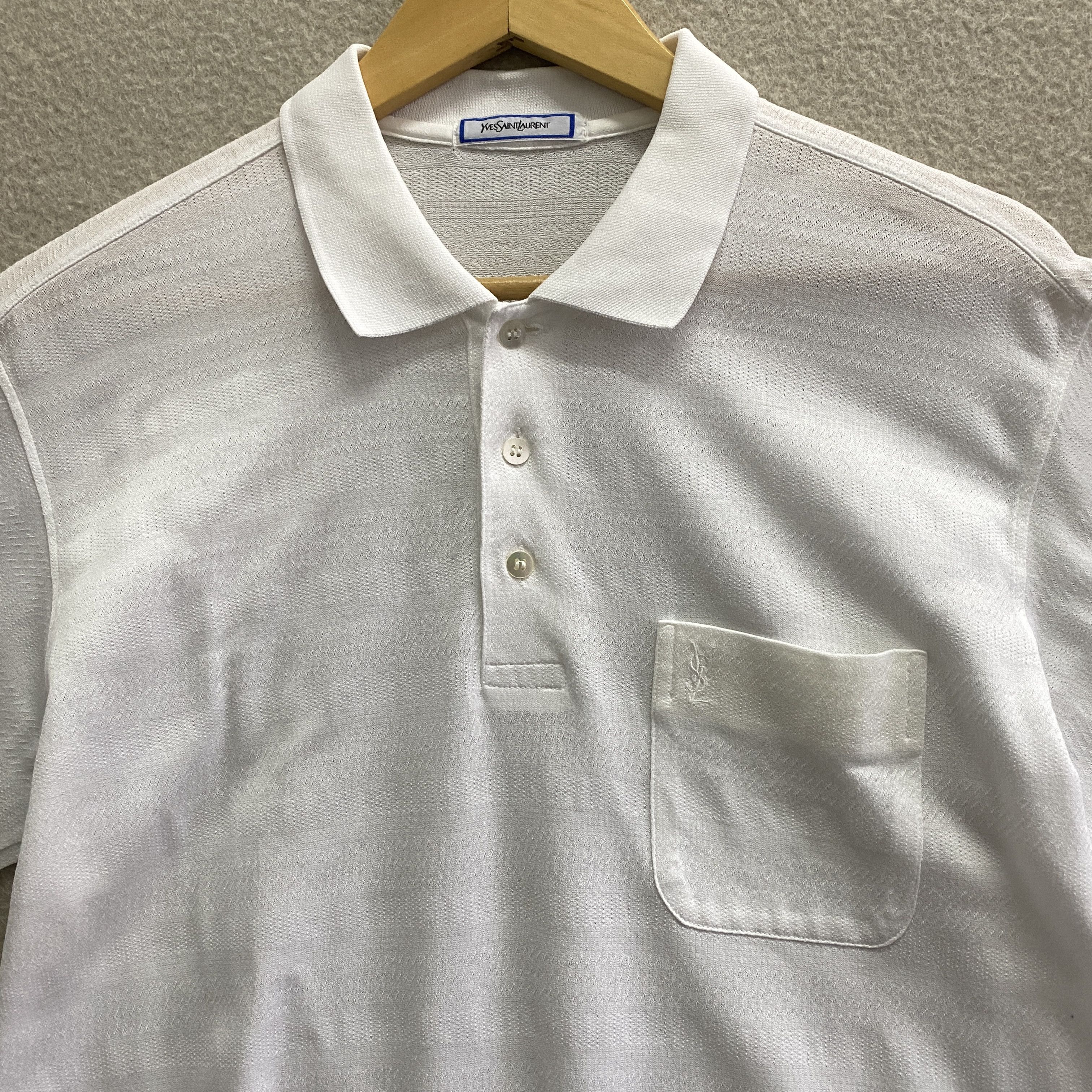 Yves Saint Laurent Vintage Ysl Polo Shirt Size US M / EU 48-50 / 2 - 2 Thumbnail