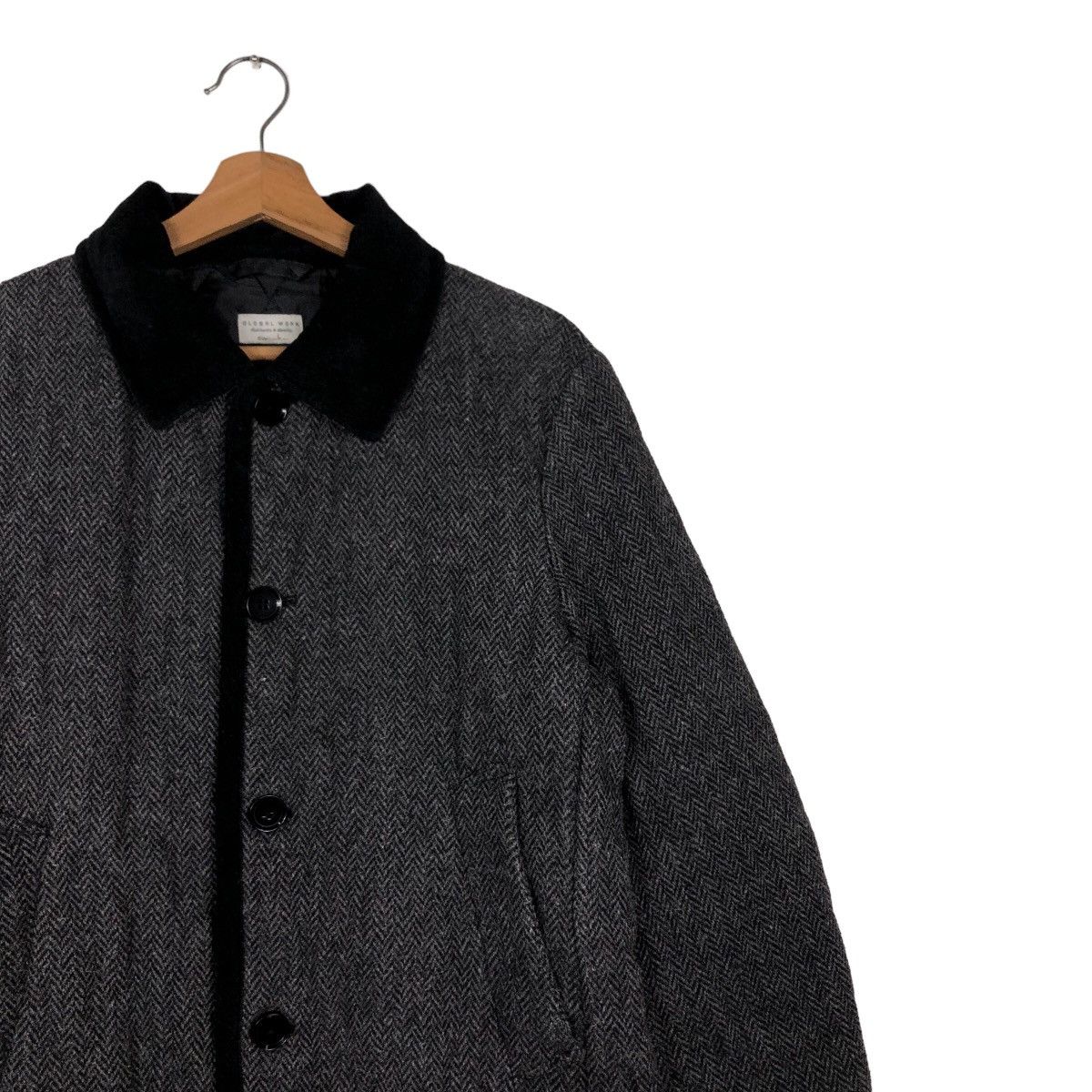 Japanese Brand 🔥Vintage Quilted Button Jacket Global Work Issey Miyake Size US L / EU 52-54 / 3 - 6 Thumbnail