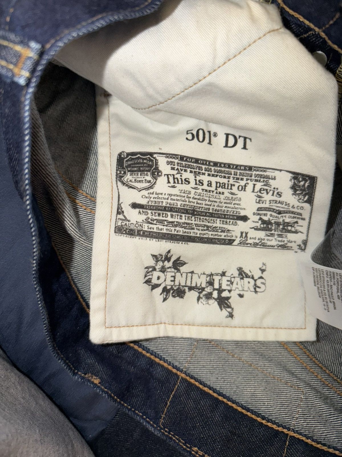 DENIM TEARS Denim Tears Dark Blue Jeans Size US 30 / EU 46 - 4 Thumbnail