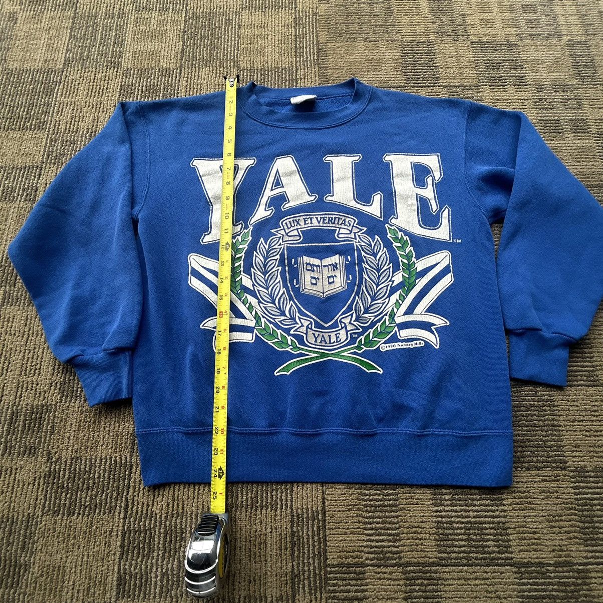 Nutmeg Vintage 90’s Yale University Blue Spell-Out Crewneck Size M / US 6-8 / IT 42-44 - 4 Thumbnail