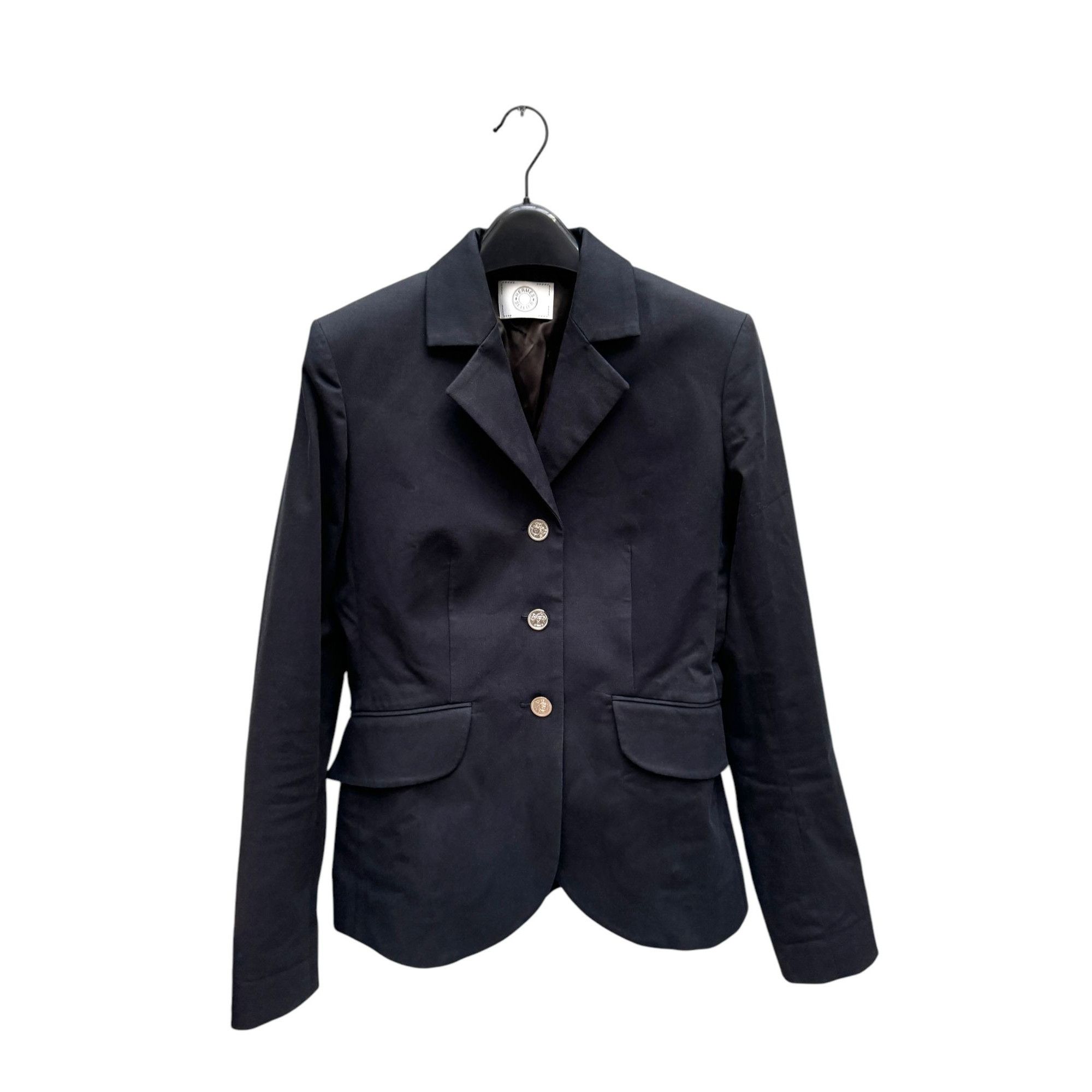 Hermes Dark Navy Blazer Jacket Size XS / US 0-2 / IT 36-38 - 1 Thumbnail