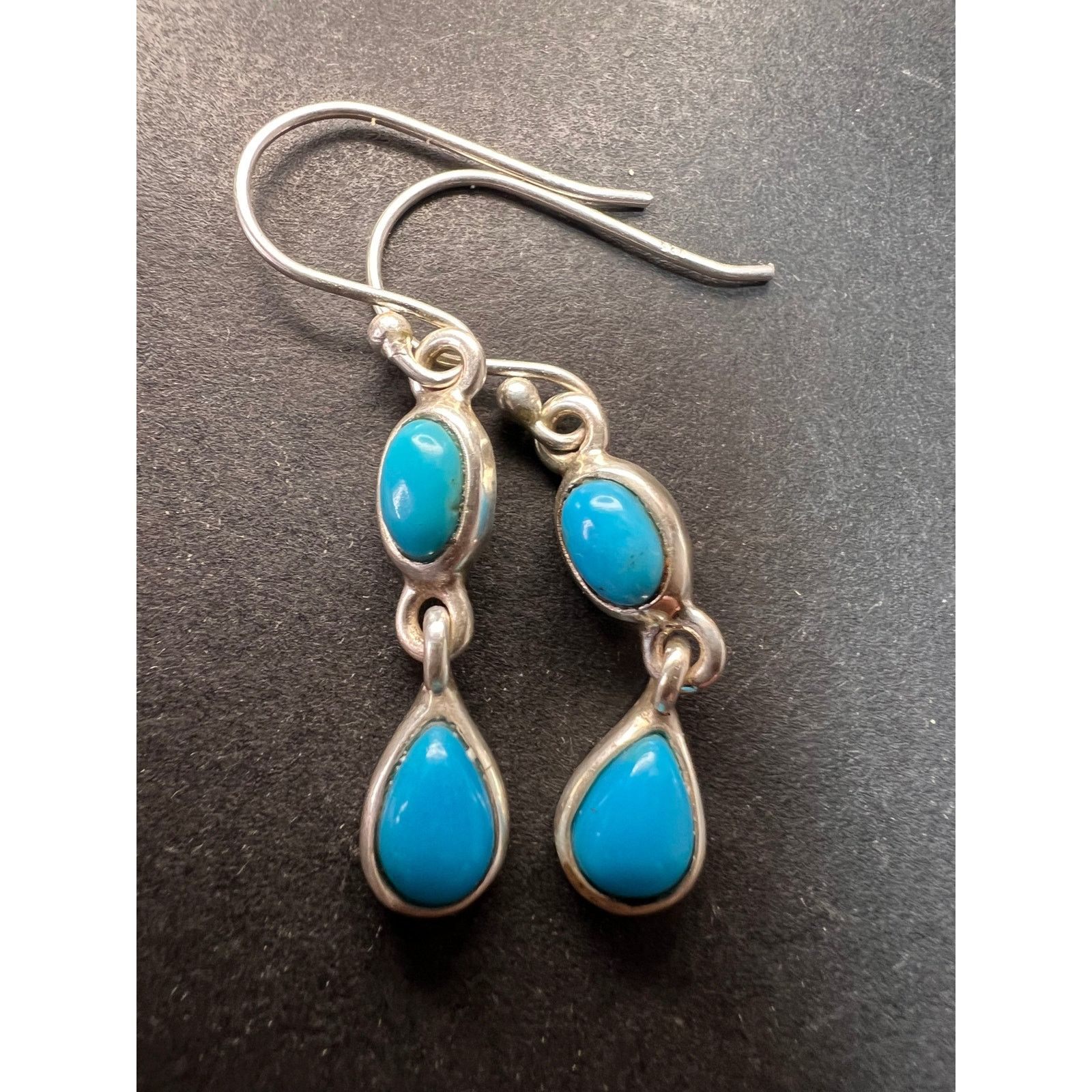 Other NEW Sleeping Beauty turquoise 925 silver earrings 2.94 grams Size ONE SIZE - 1 Thumbnail