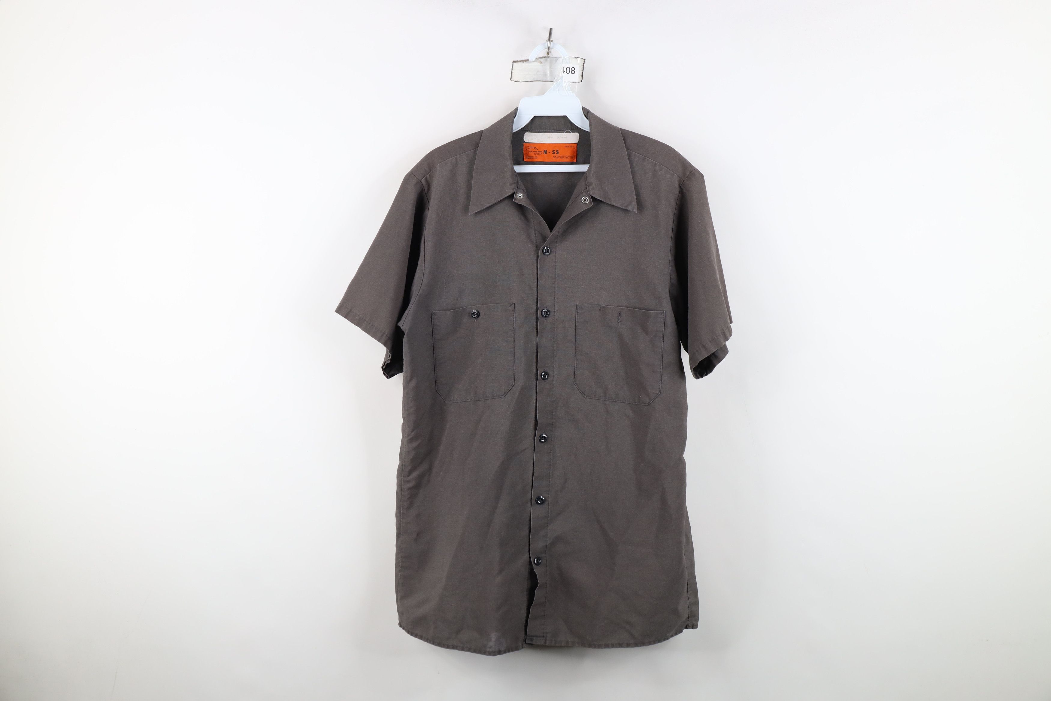 Vintage Vintage 90s Streetwear Workwear Mechanic Button Shirt Size US M / EU 48-50 / 2 - 1 Thumbnail