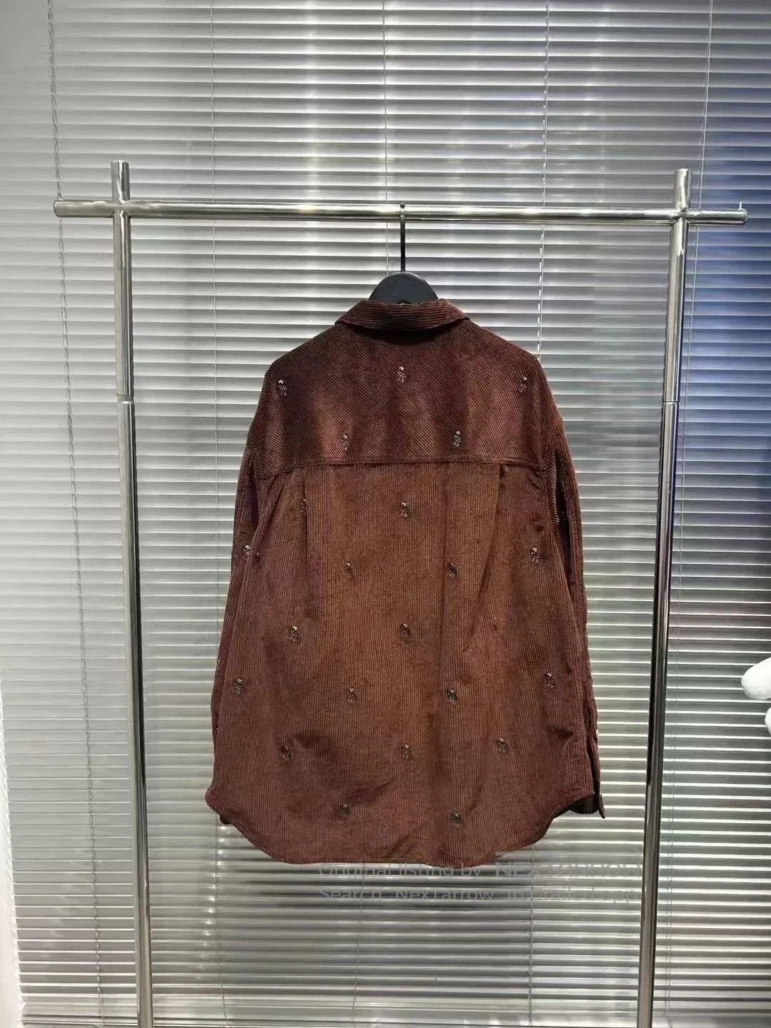 Loewe Loewe Brown Corduroy Embroidered Shirt Jacket. Size US L / EU 52-54 / 3 - 2 Thumbnail