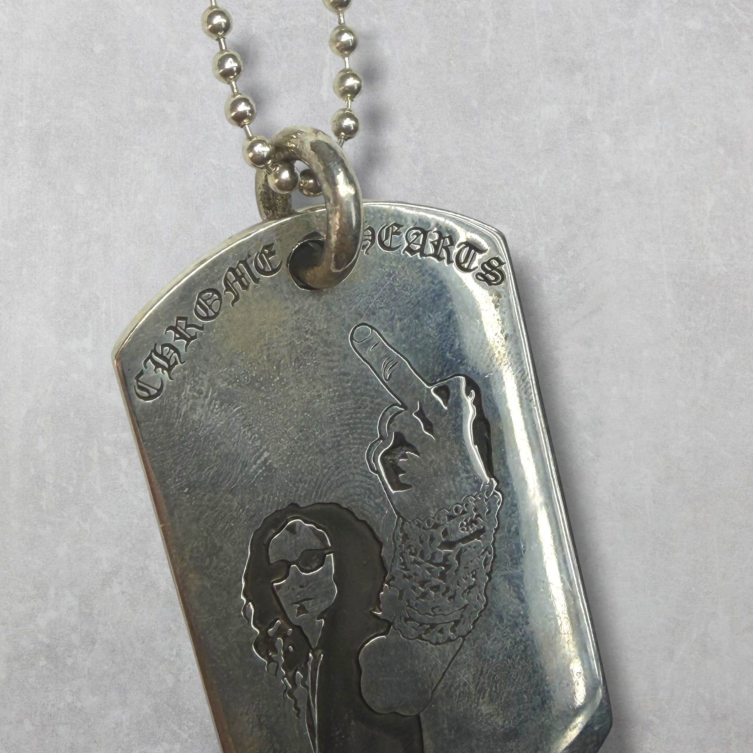 Chrome Hearts Chrome Hearts American Flag Richard Dog Tag w/ Ball Chain Size ONE SIZE - 4 Thumbnail