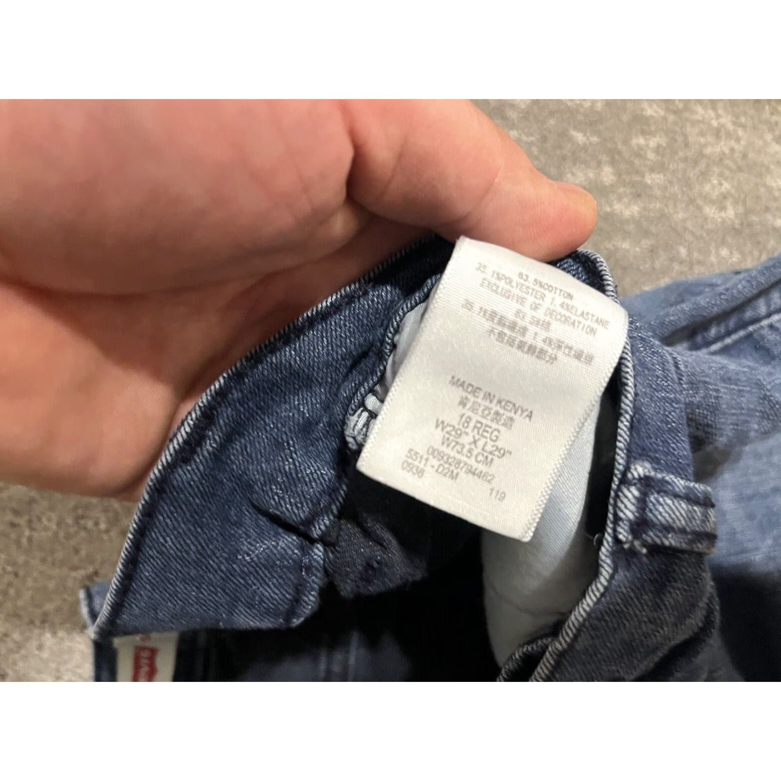 Levi's Levi's Jeans 511 Slim Jeans Boy s Casual 18R 29x29 Dark Blue Cotton Blend Size 29 18 Regular Blue Mens Womens Girls? Size 40" / US 18 - 6 Thumbnail
