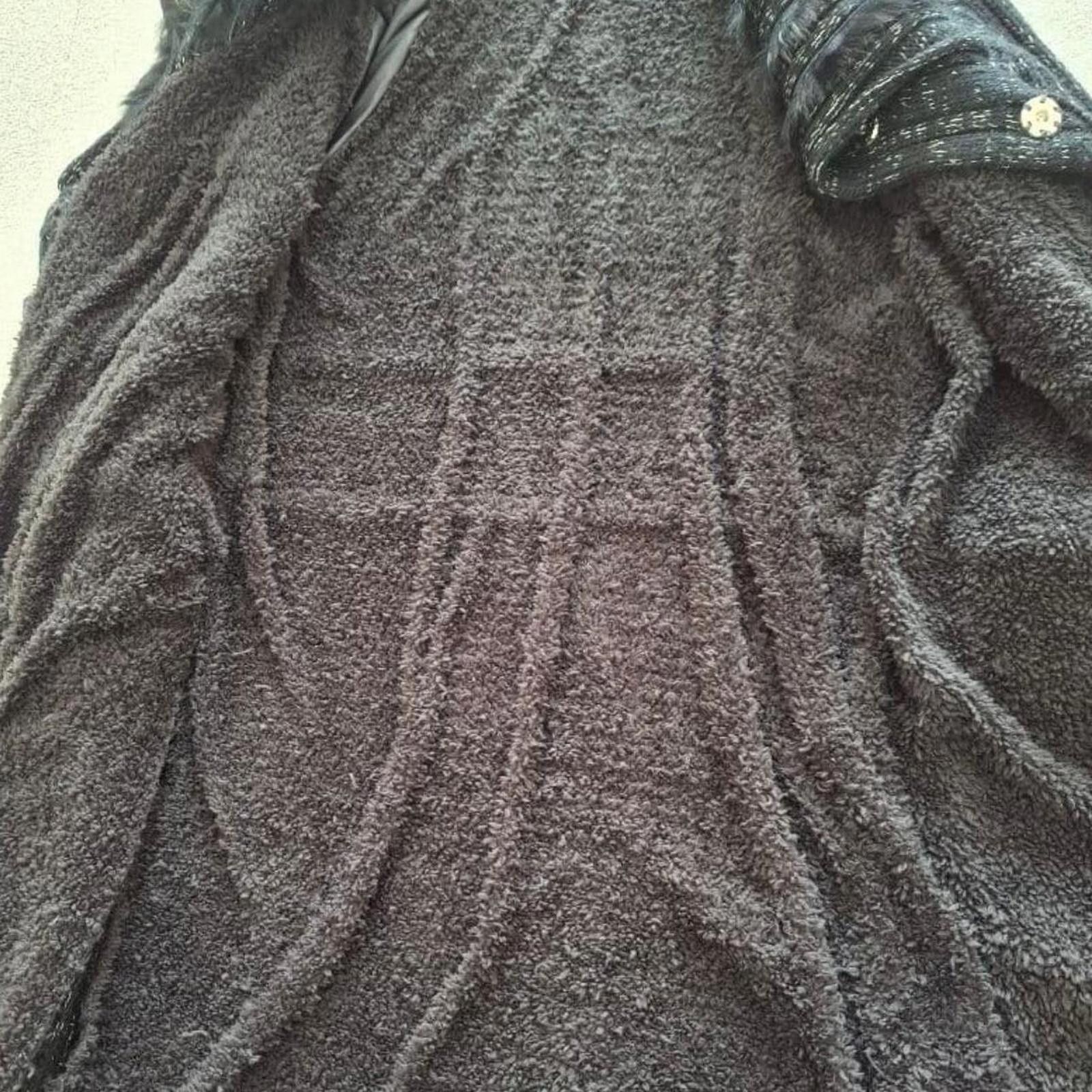 Other Real rabbit fur whimsy goth boho vintage black long cardigan Size XS / US 0-2 / IT 36-38 - 3 Thumbnail