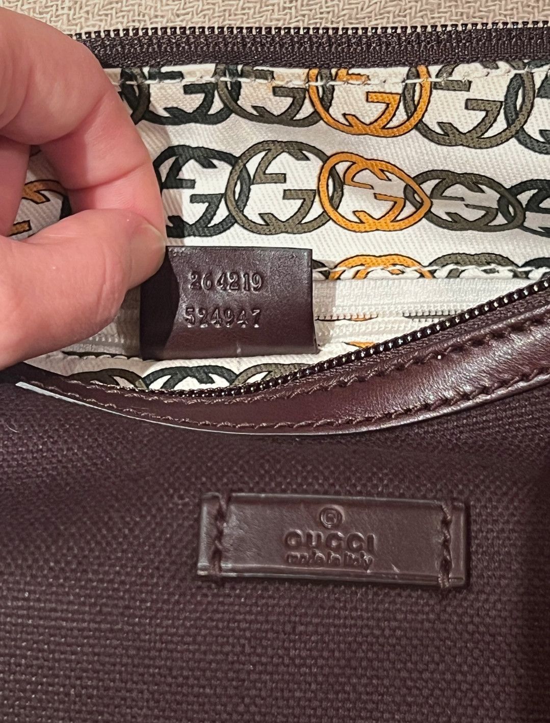 Gucci Gucci shoulder bag in brown canvas Size ONE SIZE - 6 Thumbnail