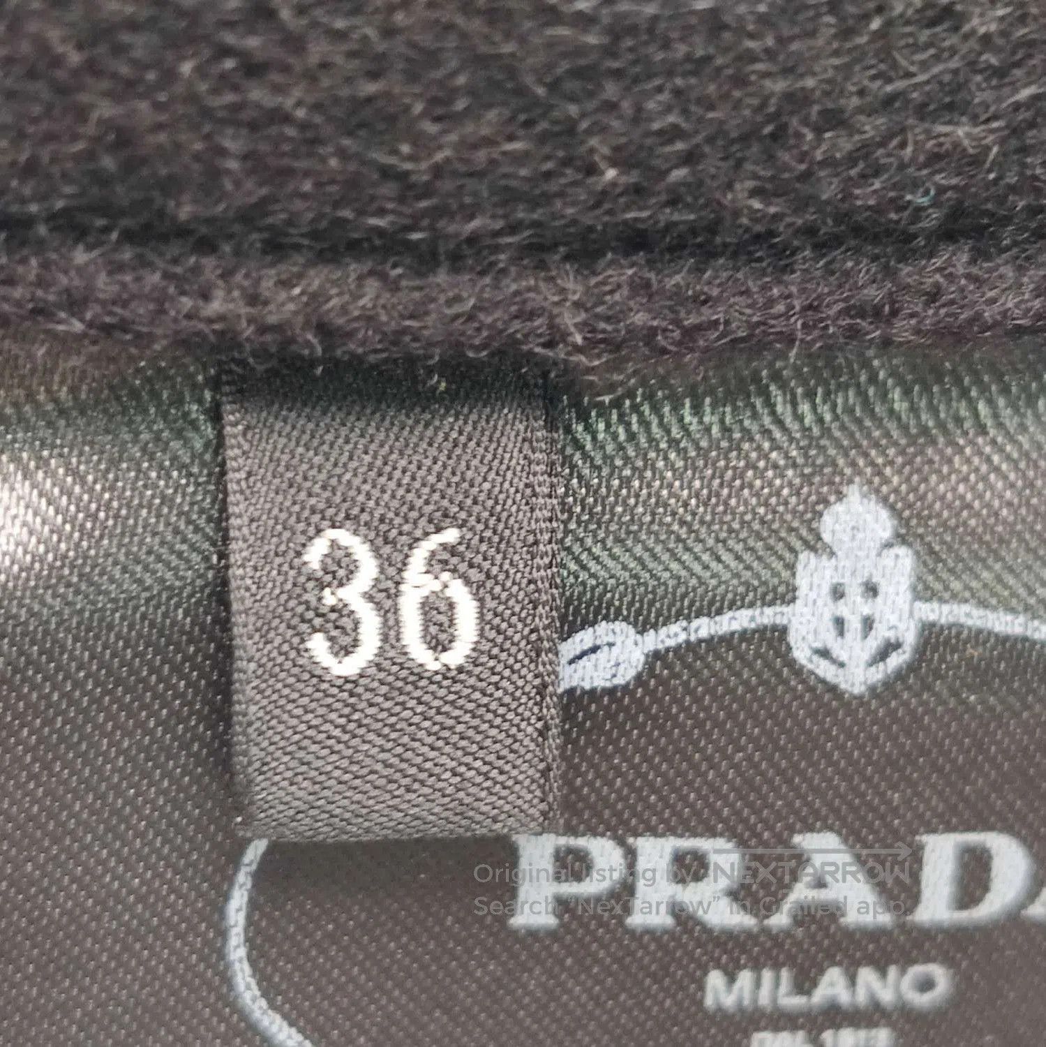 Prada Prada Wool Blend Black Straight. Size 35" - 6 Thumbnail