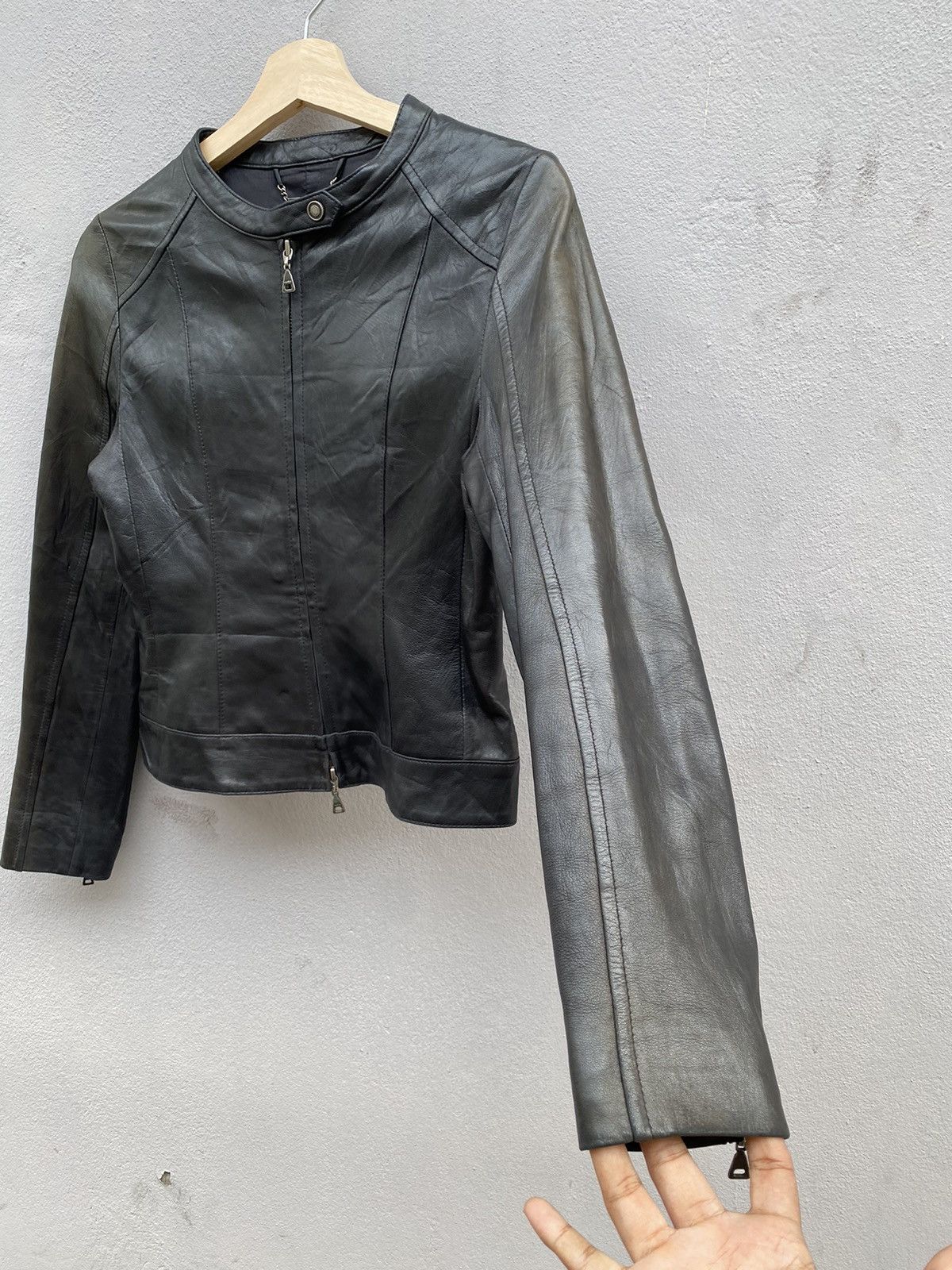 Yohji Yamamoto INÉD by Yohji Yamamoto Biker Leather Sheep Skin Jacket Size L / US 10 / IT 46 - 8 Thumbnail