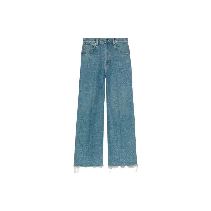 Gucci Gucci Gucci SS24 Washed Blue Straight Denim Pants -2506 Size US 36 / EU 52 - 2 Thumbnail