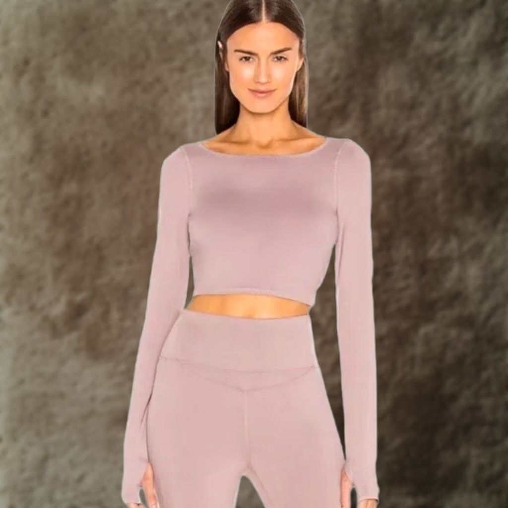 Free People Free People Womens Purple Very Prairie Layer Long Sleeve Crop Blouse XS Size XS / US 0-2 / IT 36-38 - 1 Thumbnail