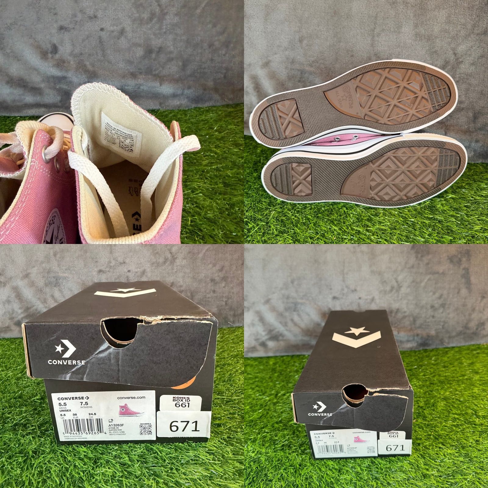 Converse Converse Chuck Taylor All Star High Top Pink Canvas Sneakers Women's 7.5 Shoes Casual Comfort Cushioned Size M / US 6-8 / IT 42-44 - 8 Thumbnail