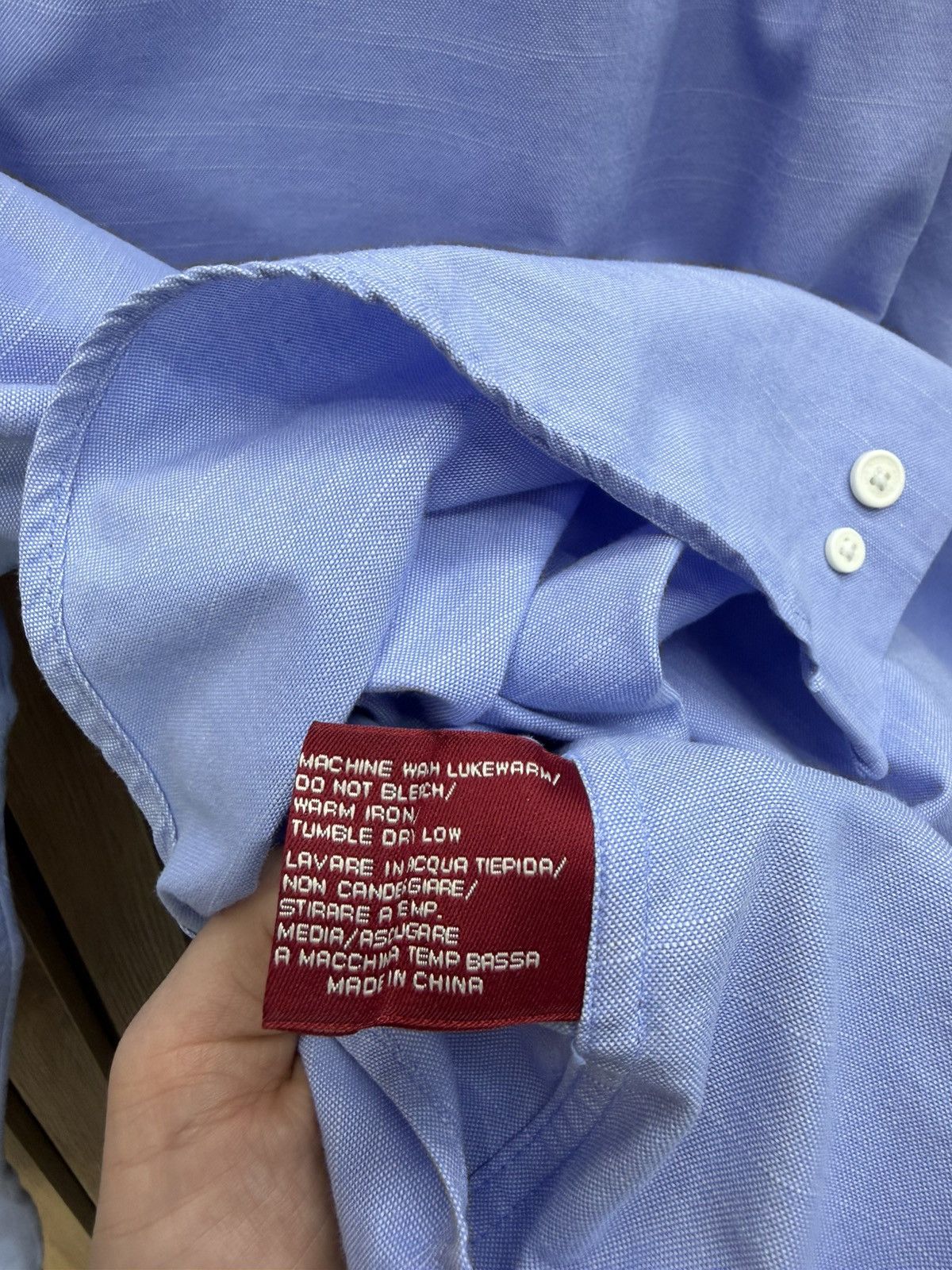 Boggi Boggi Milano Light Blue Cotton Shirt Button Down Size XL Size US XL / EU 56 / 4 - 11 Thumbnail