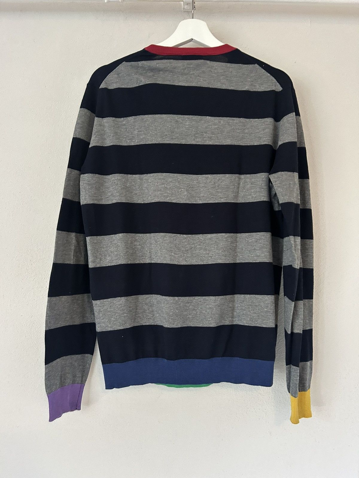 Moschino Colorblock Striped Crewneck Size US M / EU 48-50 / 2 - 7 Thumbnail