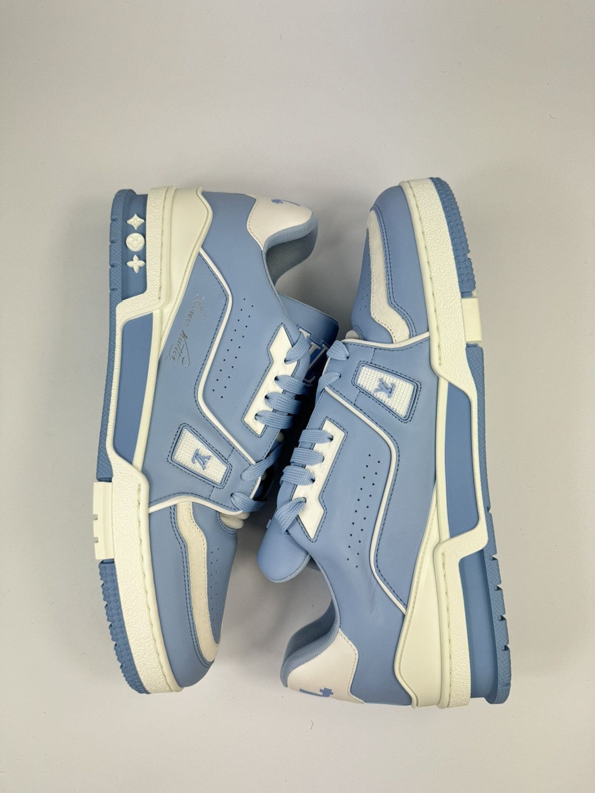 Louis Vuitton #54 SKY BLUE SNEAKERS Size US 11 / EU 44 - 8 Thumbnail