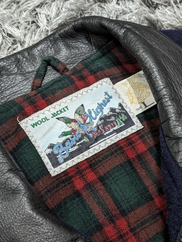 Genuine Leather × Japanese Brand Vintage Machope Wool Jacket Leather Collar Winter Coat Size US L / EU 52-54 / 3 - 7 Thumbnail
