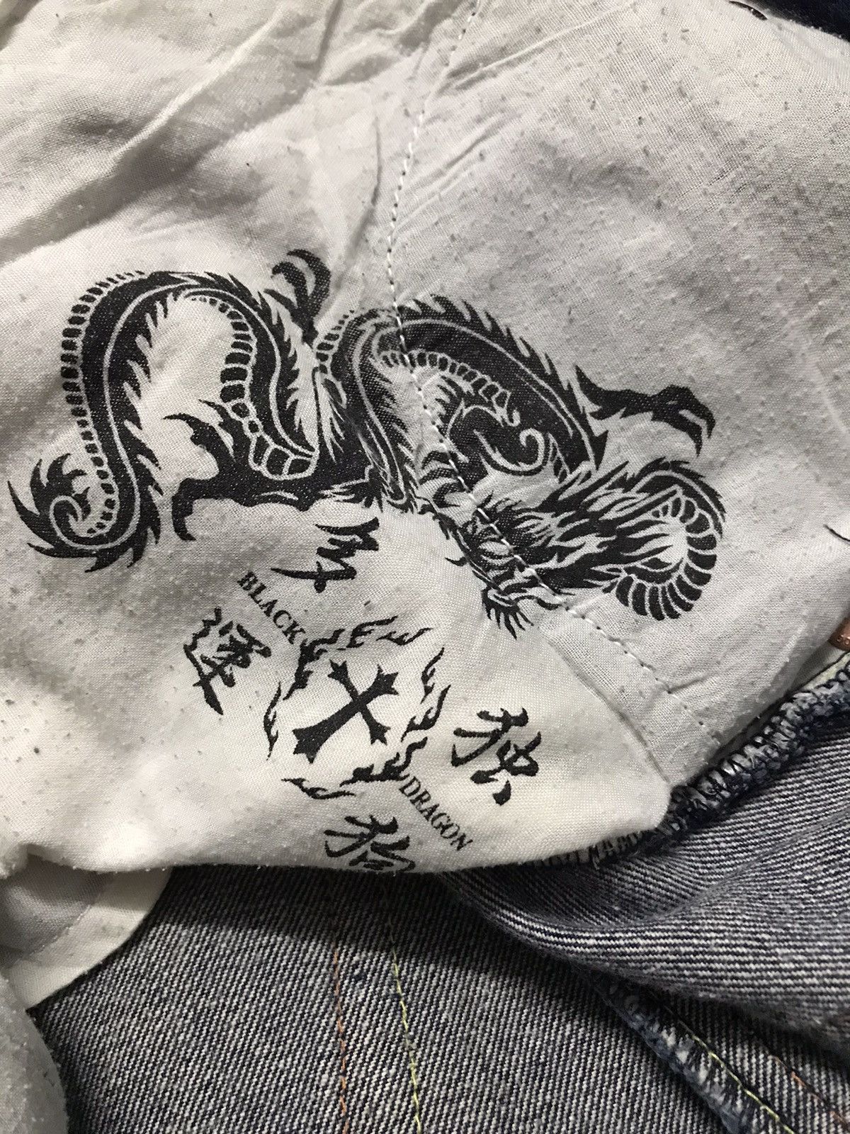 Dogtown VERY RARE🔥 Dogtown Black Dragon Embroidery Baggy Jeans Size US 32 / EU 48 - 8 Thumbnail