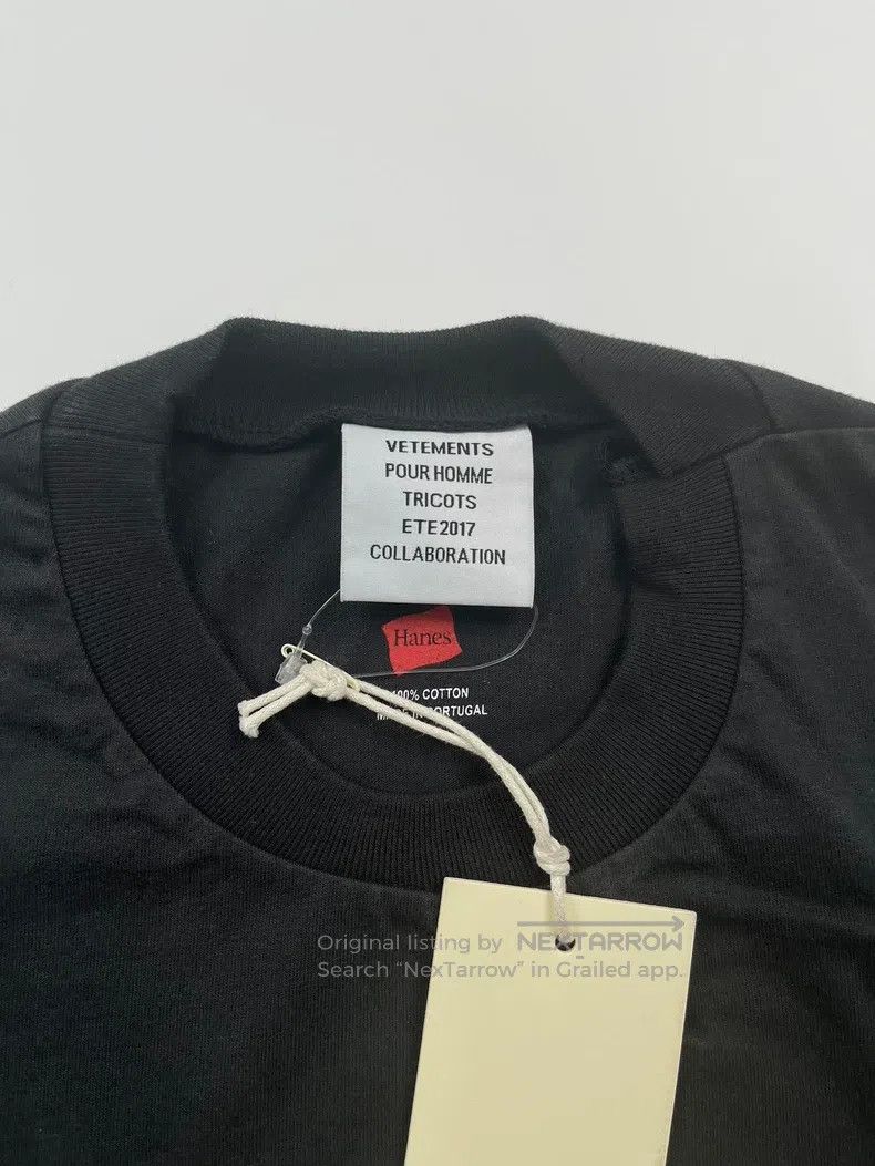 Vetements Vetements T-shirt Black Size US XS / EU 42 / 0 - 3 Thumbnail