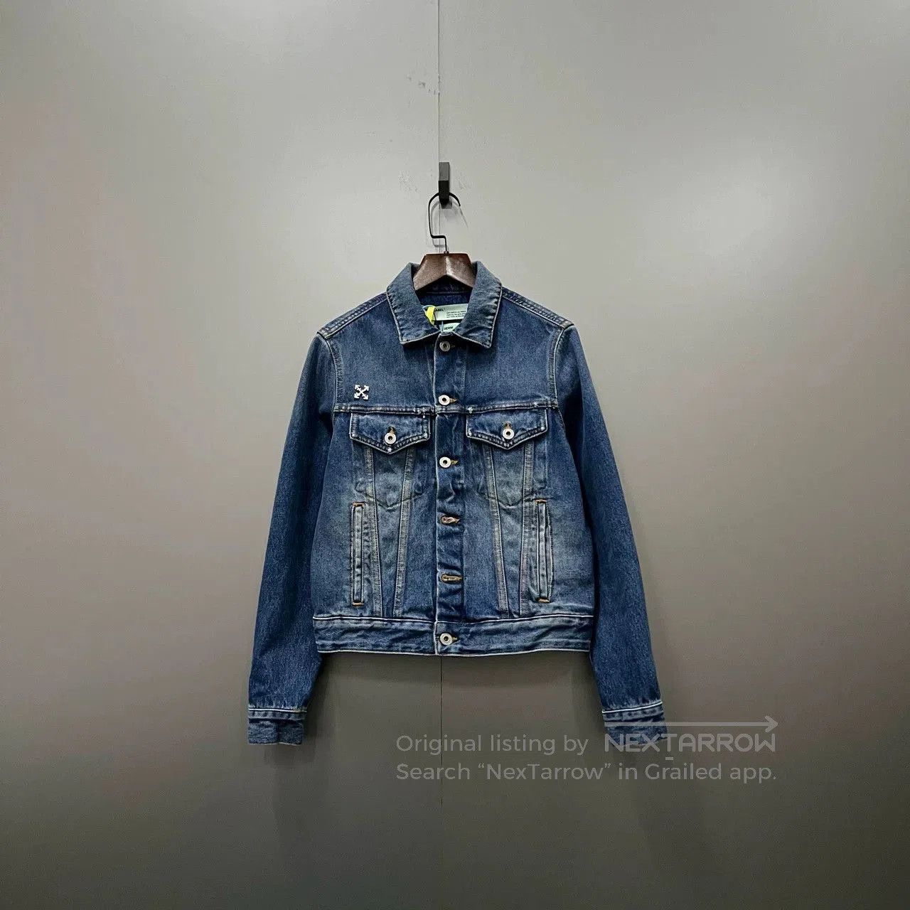 Off-White OFF-WHITE Blue Denim Jacket. Size XS / US 0-2 / IT 36-38 - 1 Thumbnail