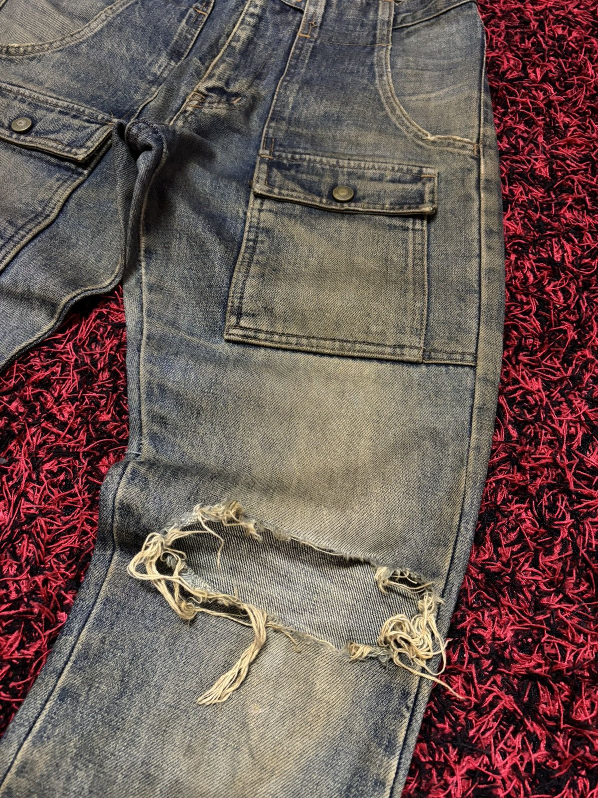 Japanese Brand Vtg Japanese Brand Bushpant Mud Washed Jeans Size US 28 / EU 44 - 4 Thumbnail