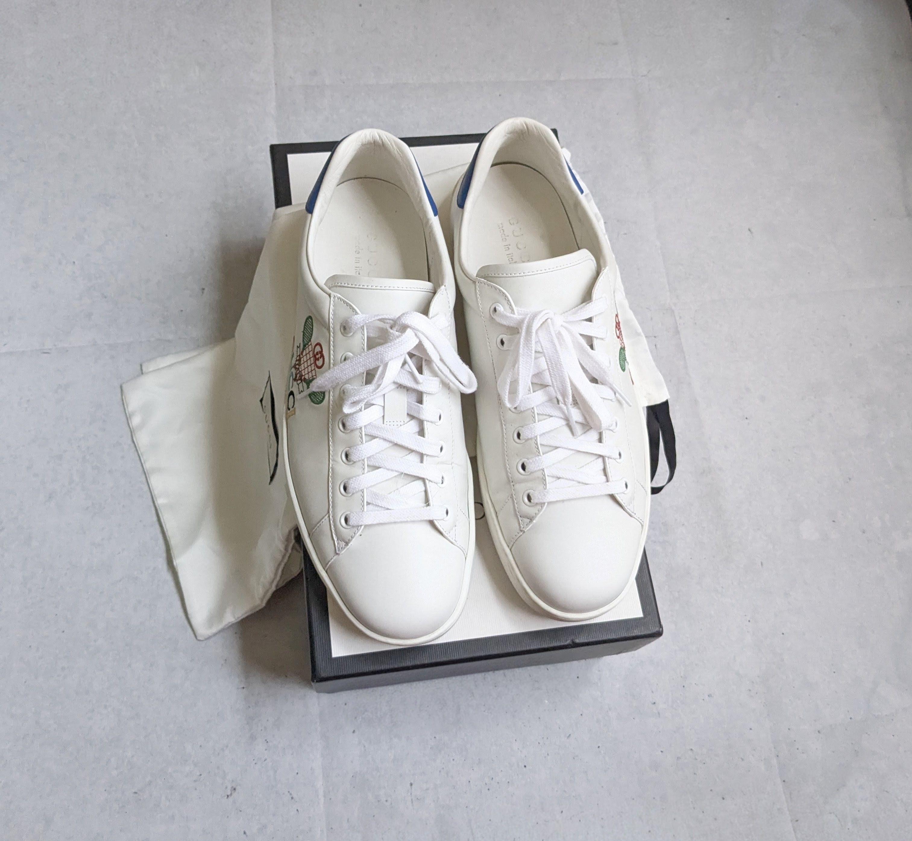 Gucci Gucci Ace Sneakers Tennis White 11.5 Low Tops Size US 11.5 / EU 44-45 - 1 Thumbnail