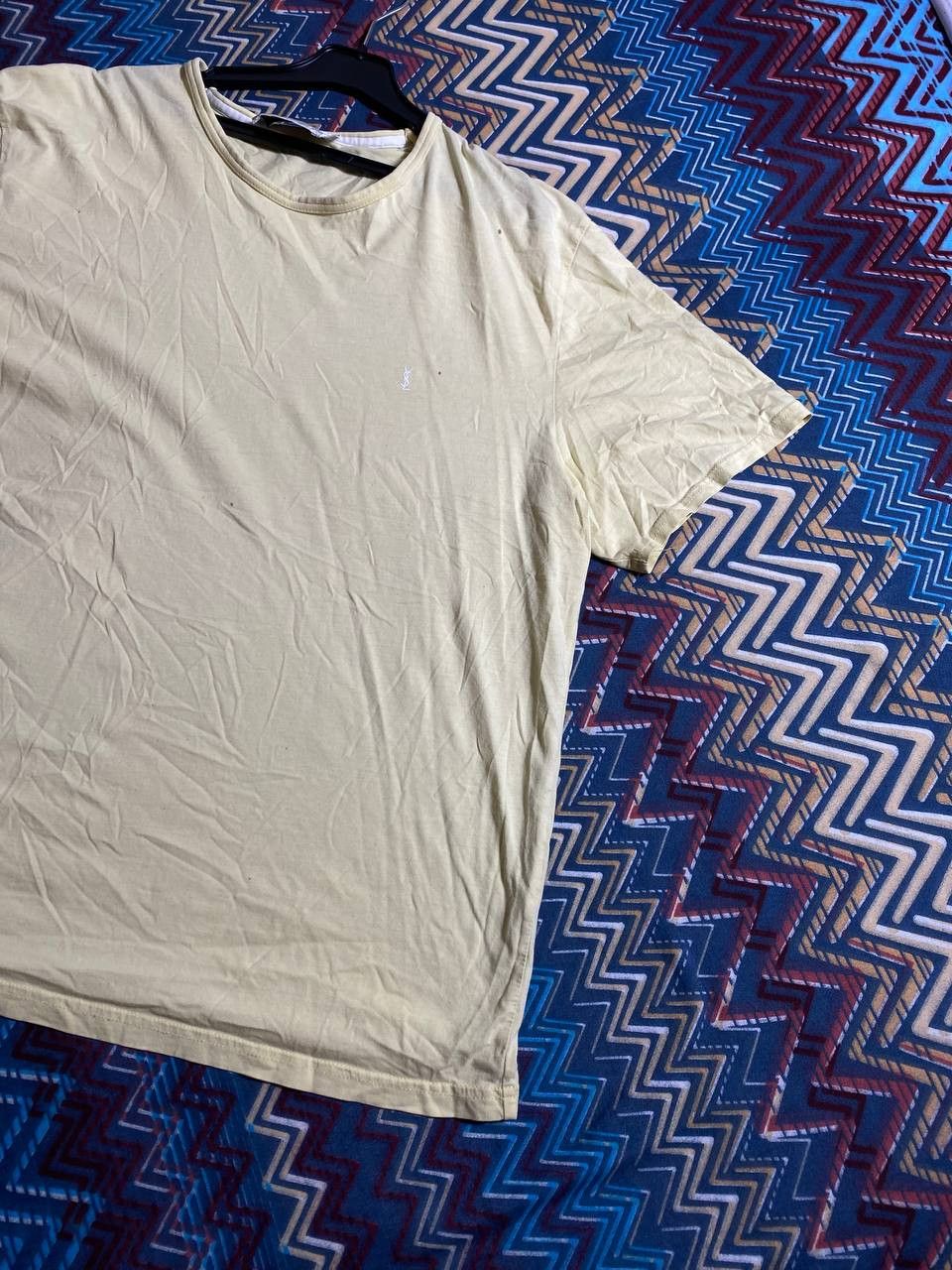Yves Saint Laurent T-Shirt Yves Saint Laurent white luxury Y2K Vintage Size US XL / EU 56 / 4 - 7 Thumbnail
