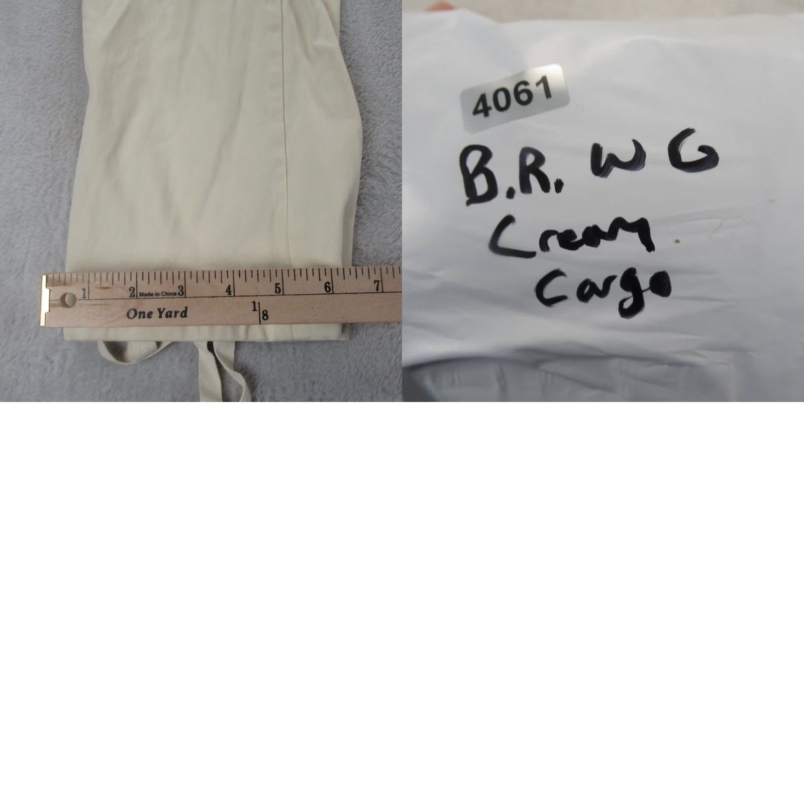 Banana Republic Banana Republic Cargo Pants Women 4 Cream Belted Elastic Straight High Rise 26x29 Size 27" / US 4 / IT 40 - 10 Thumbnail