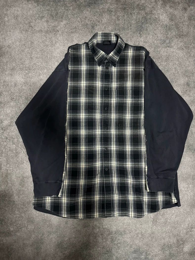 Balenciaga Balenciaga 25 Paneled Plaid Shirt - dmc Size US S / EU 44-46 / 1 - 1 Thumbnail