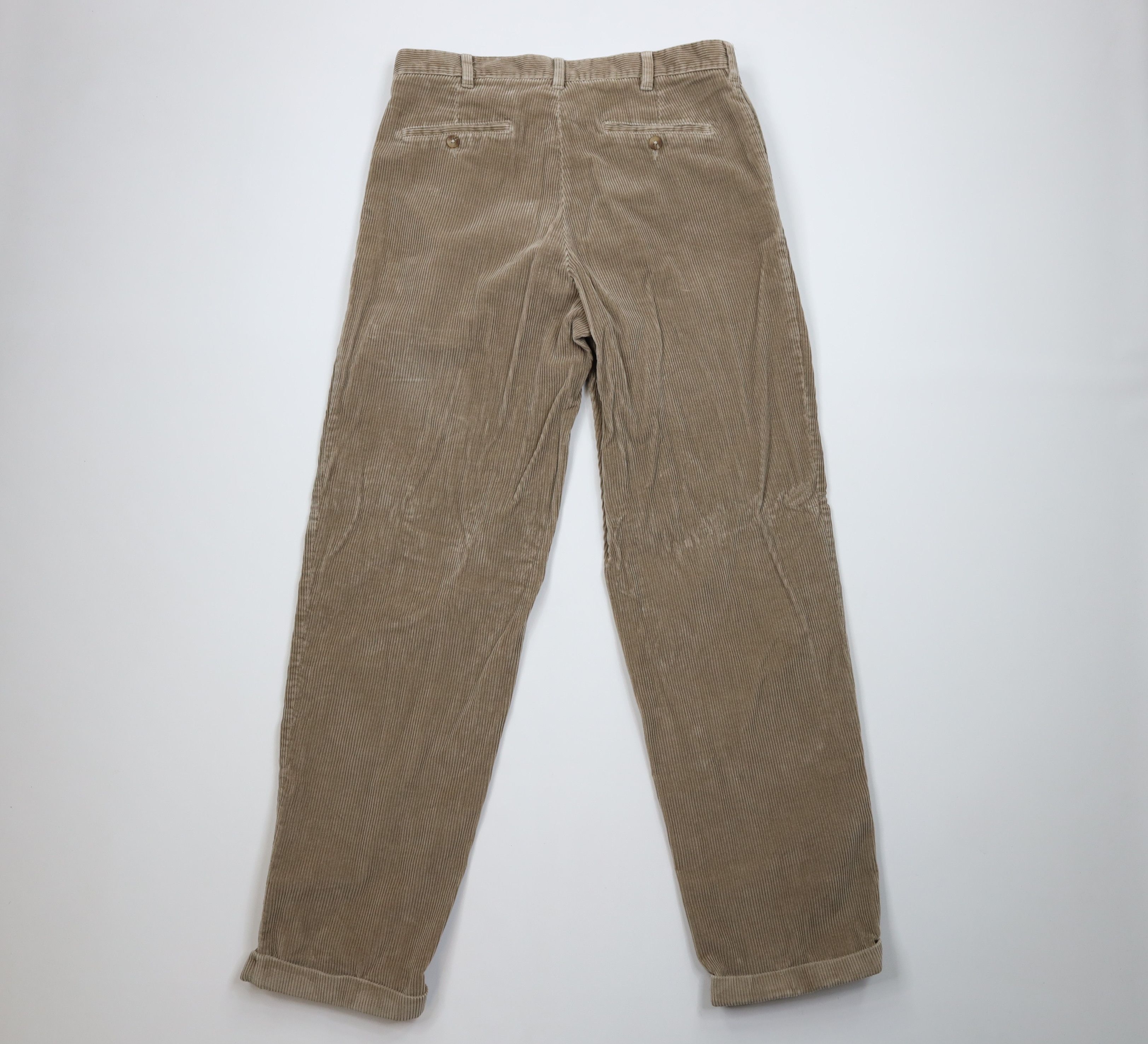 Vintage Vintage 90s Y2K Streetwear Pleated Corduroy Chino Pants Size US 34 / EU 50 - 9 Thumbnail