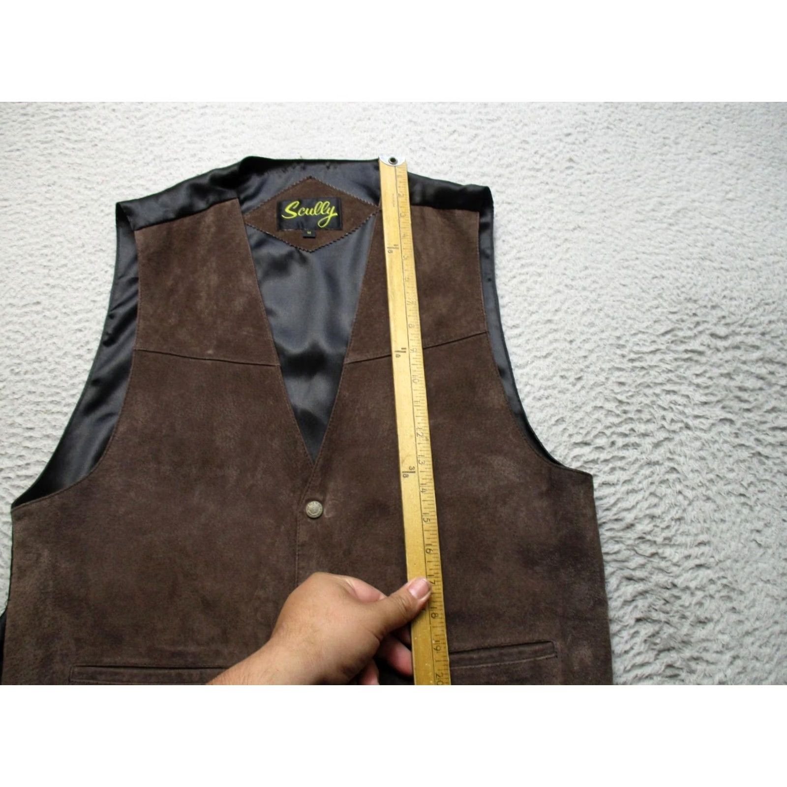 Scully Scully Mens Vest Brown Suede, Regular Fit, 3 Piece Suit Size US M / EU 48-50 / 2 - 3 Thumbnail