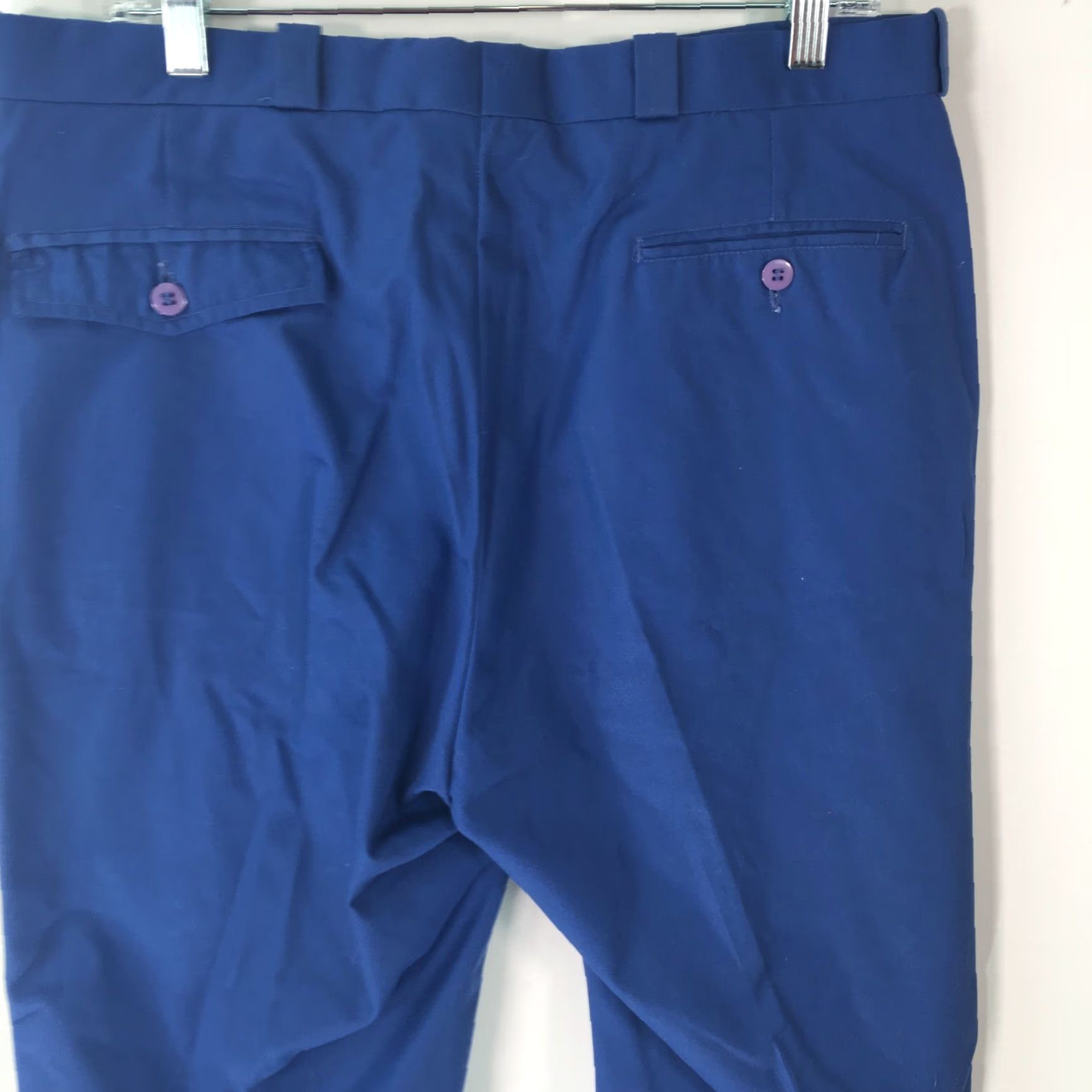 Kenneth Cole KENNETH COLE New York Sportswear Exchange Mens Slim Dress Pants Blue 36x33 Regular Waist 38 Flat Front Zip Belt Loops Straight Leg Pants Size US 36 / EU 52 - 7 Thumbnail