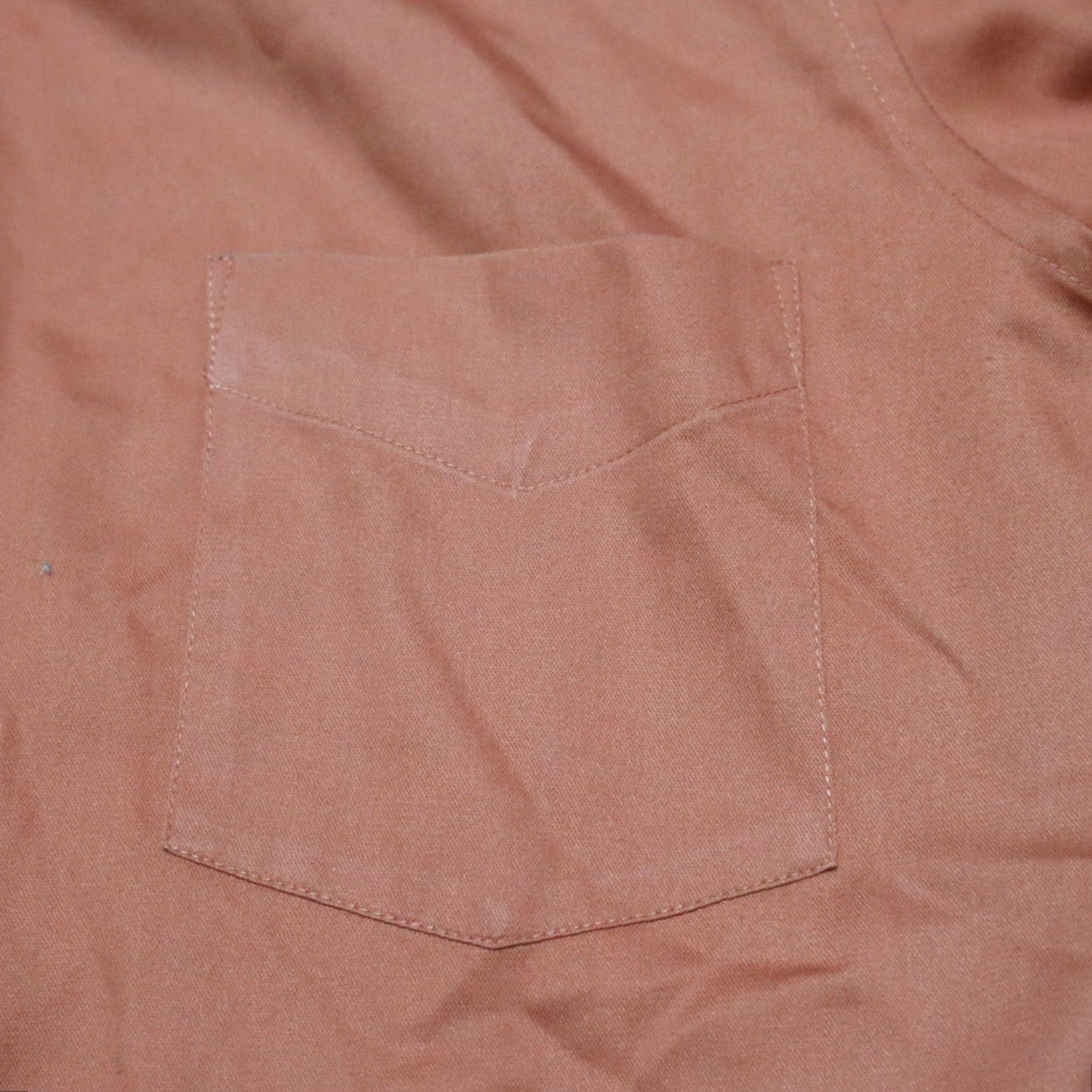 Van Heusen Van Heusen Button Up Shirt Orange Long Sleeve Regular Fit Men's 15.5 32/33 Size US L / EU 52-54 / 3 - 2 Thumbnail