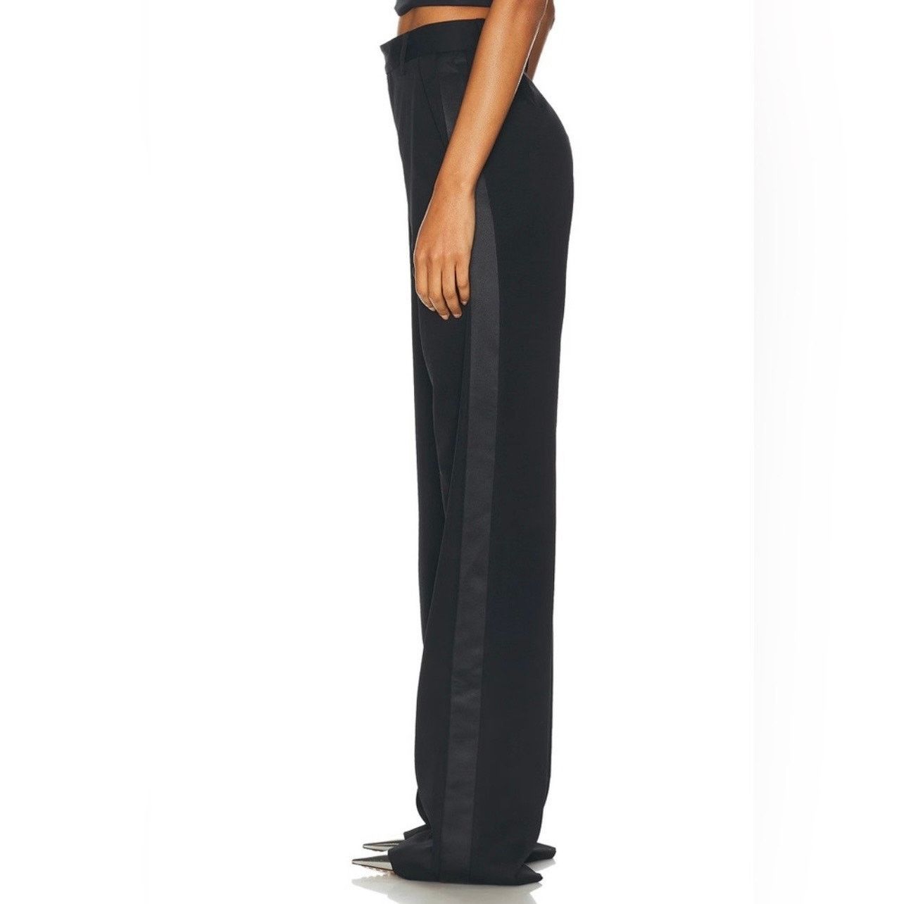 Area Area Asymmetric cutted virgin wool black pants size 2 New Size 26" / US 2 / IT 38 - 2 Thumbnail