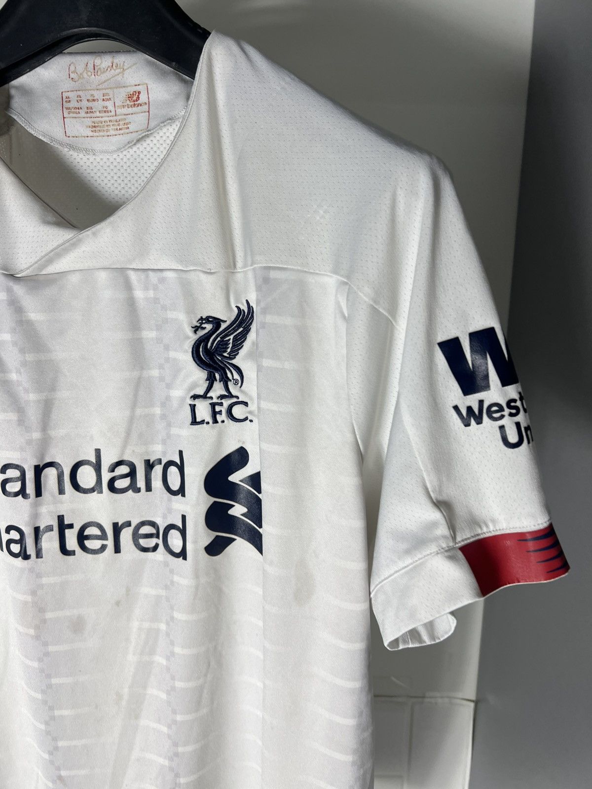 New Balance × Vintage VERY RARE NEW BALANCE FC LIVERPOOL ENGLAND SOCCER JERSEY Y2K Size US XL / EU 56 / 4 - 2 Thumbnail