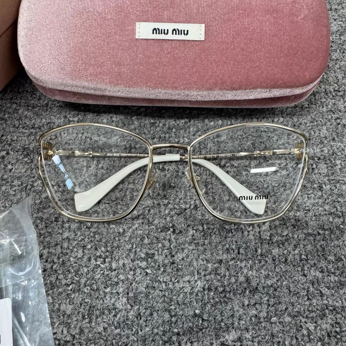 Miu Miu Miu Miu Logo Metal Frame Glasses Size ONE SIZE - 2 Thumbnail