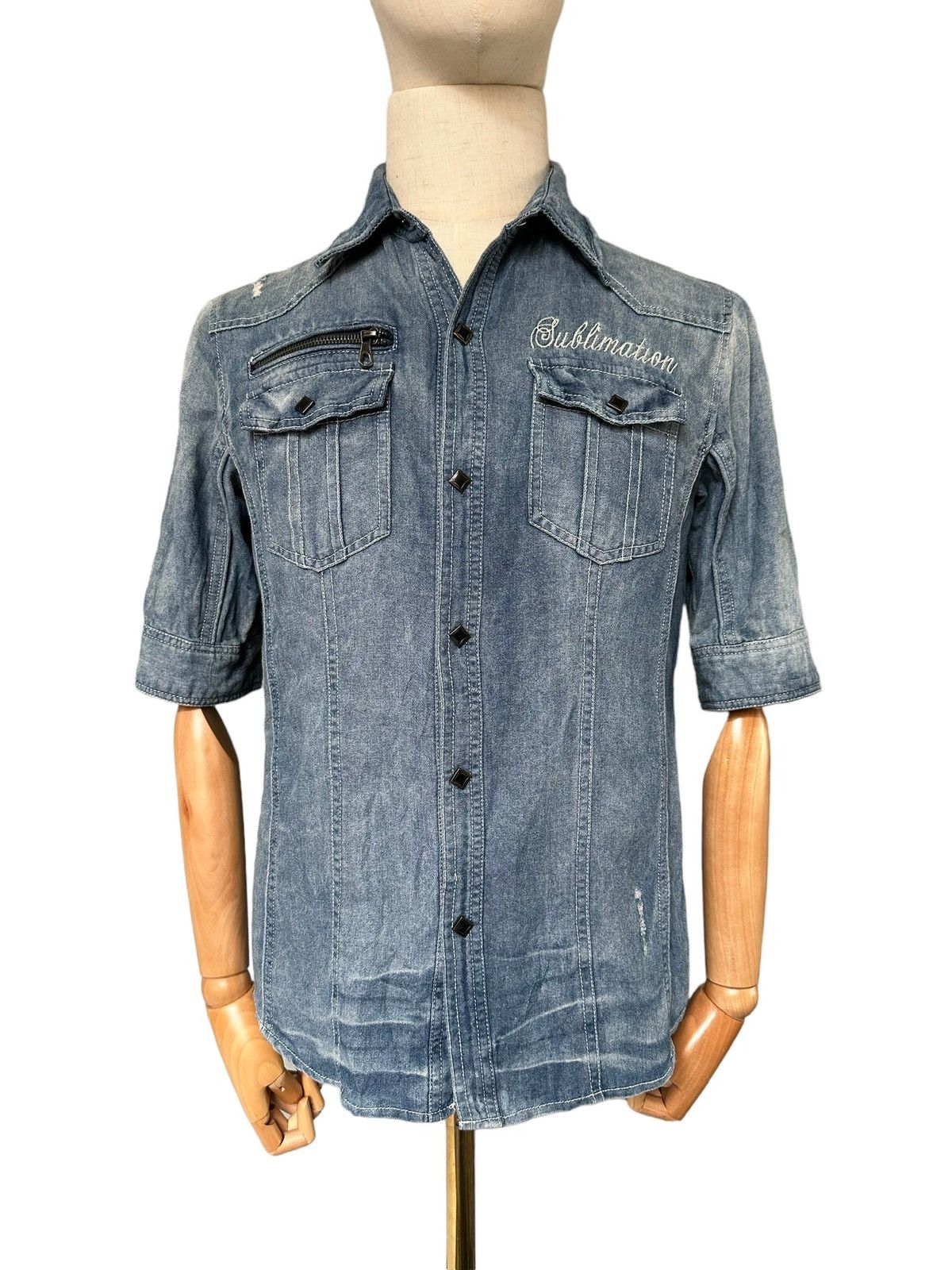 If Six Was Nine 00's Semanticdesign x In The Attic denim shirt Size US M / EU 48-50 / 2 - 2 Thumbnail